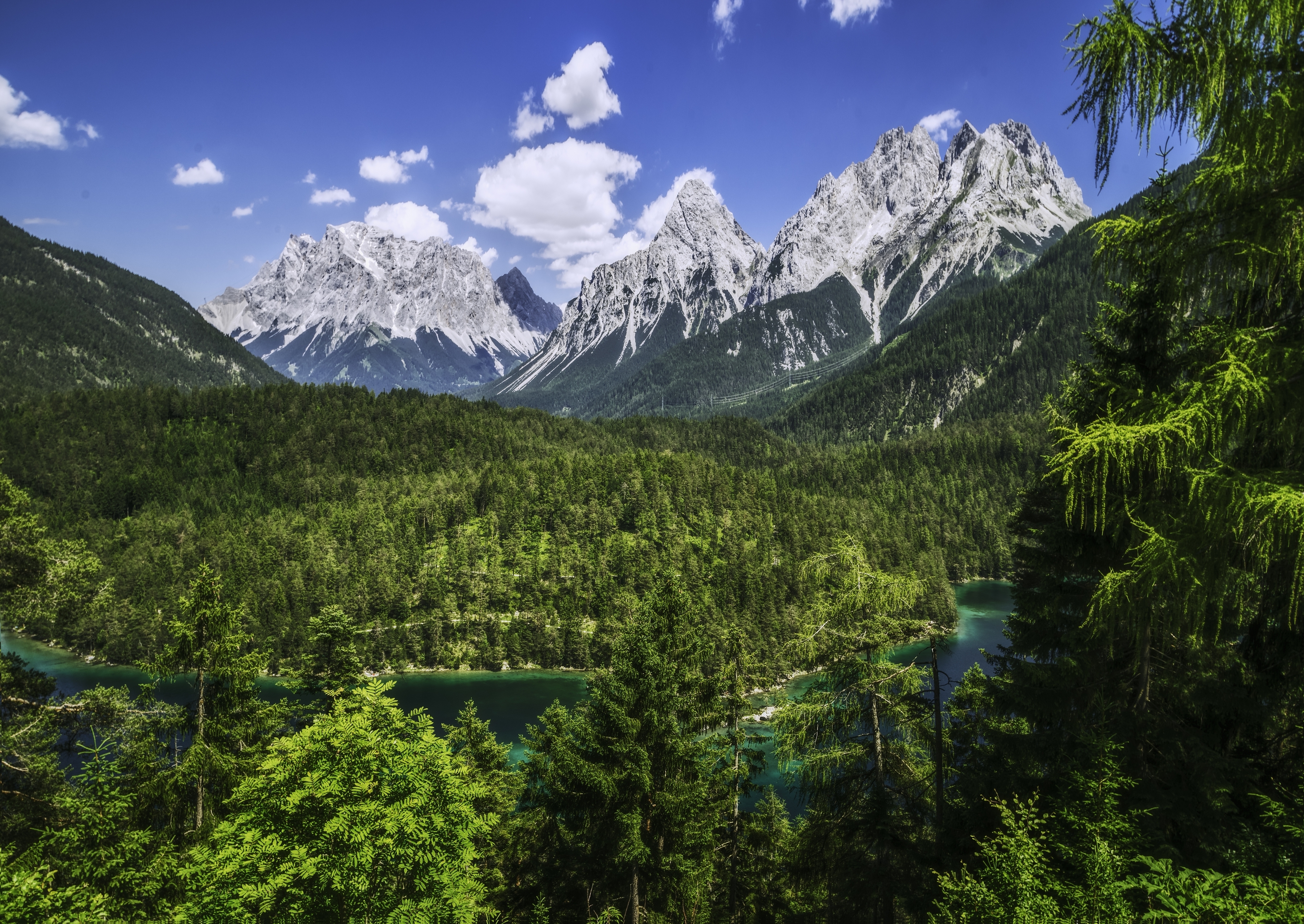 369152 завантажити картинку земля, гора альпи, альпи, баварія, ліс, німеччина, гора, панорама, річка, гори - шпалери і заставки безкоштовно