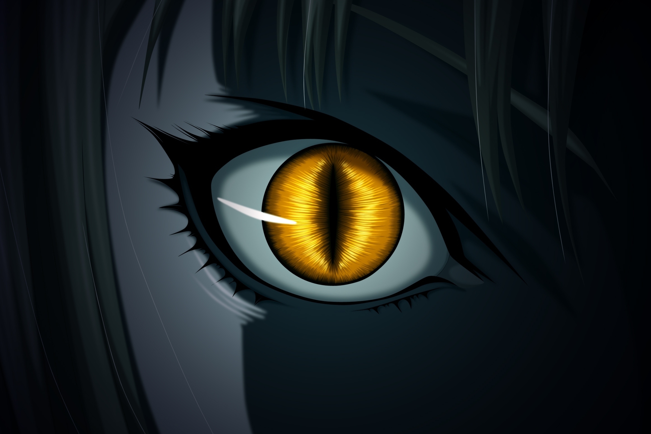 Laden Sie das Dunkel, Gelbe Augen, Animes, Claymore-Bild kostenlos auf Ihren PC-Desktop herunter