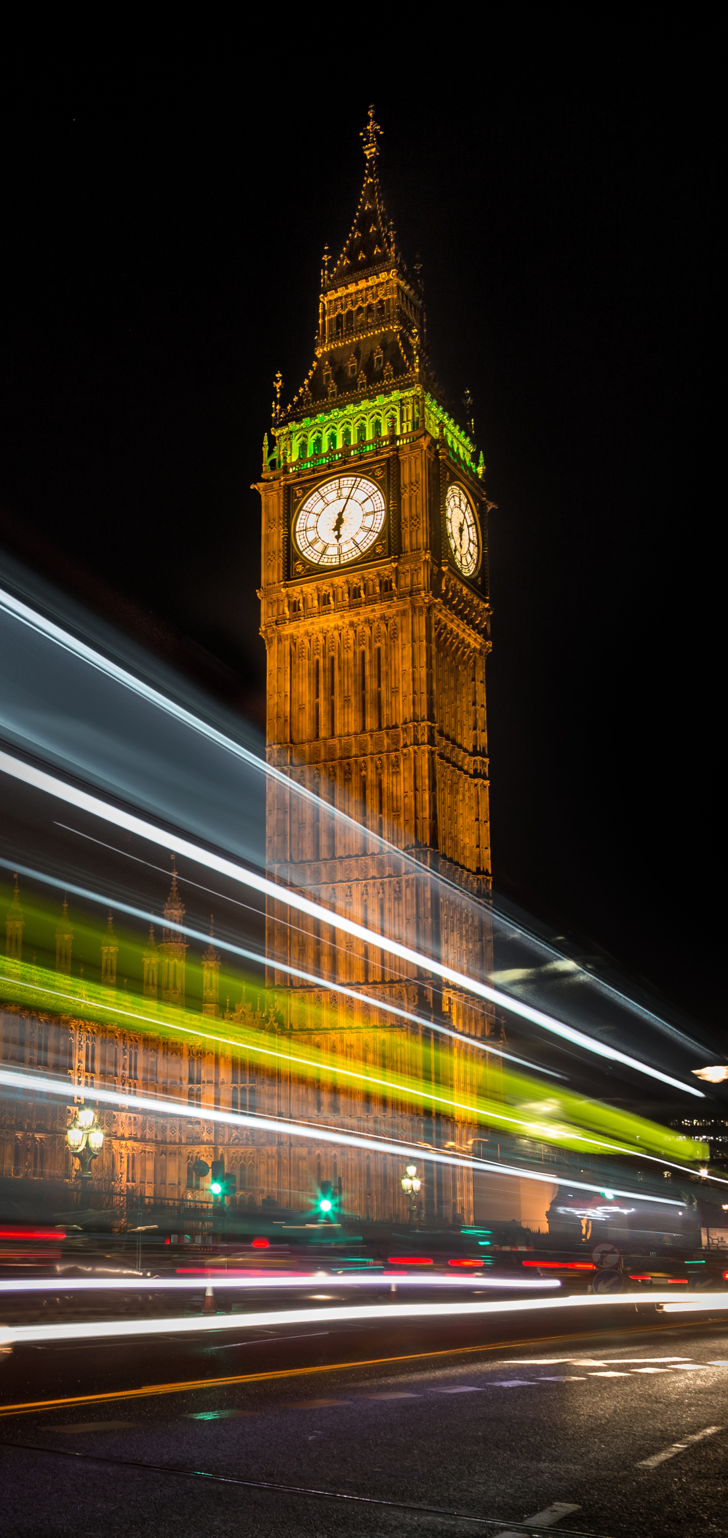 Handy-Wallpaper London, Big Ben, Turm, Monument, Vereinigtes Königreich, Nacht, Monumente, Menschengemacht, Zeitraffer kostenlos herunterladen.