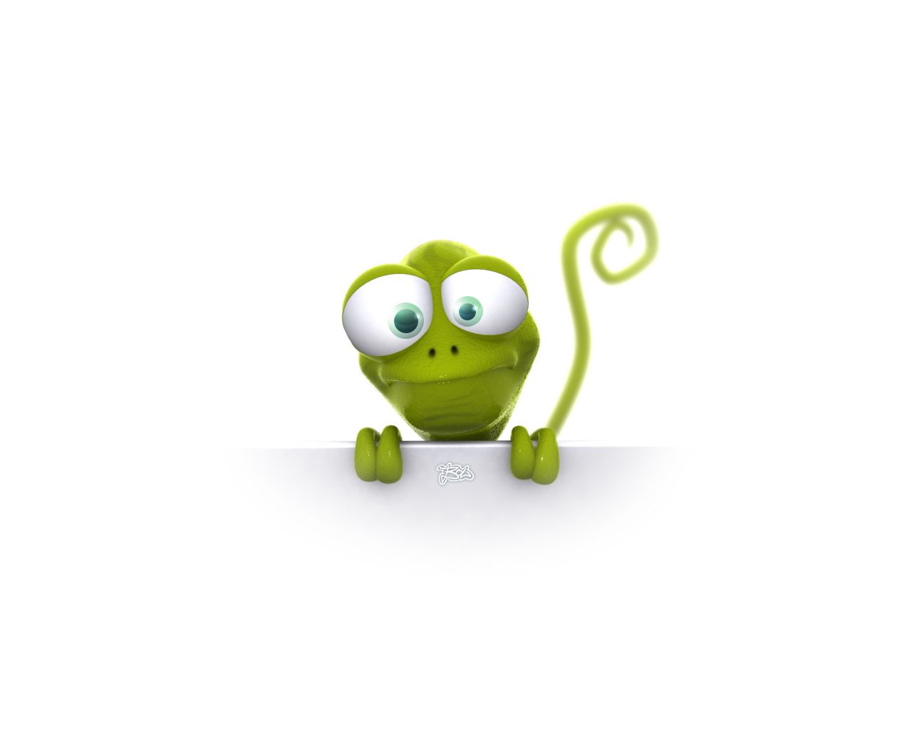 129738 descargar fondo de pantalla 3d, verde, animal, lagartija, lagarto, curioso: protectores de pantalla e imágenes gratis