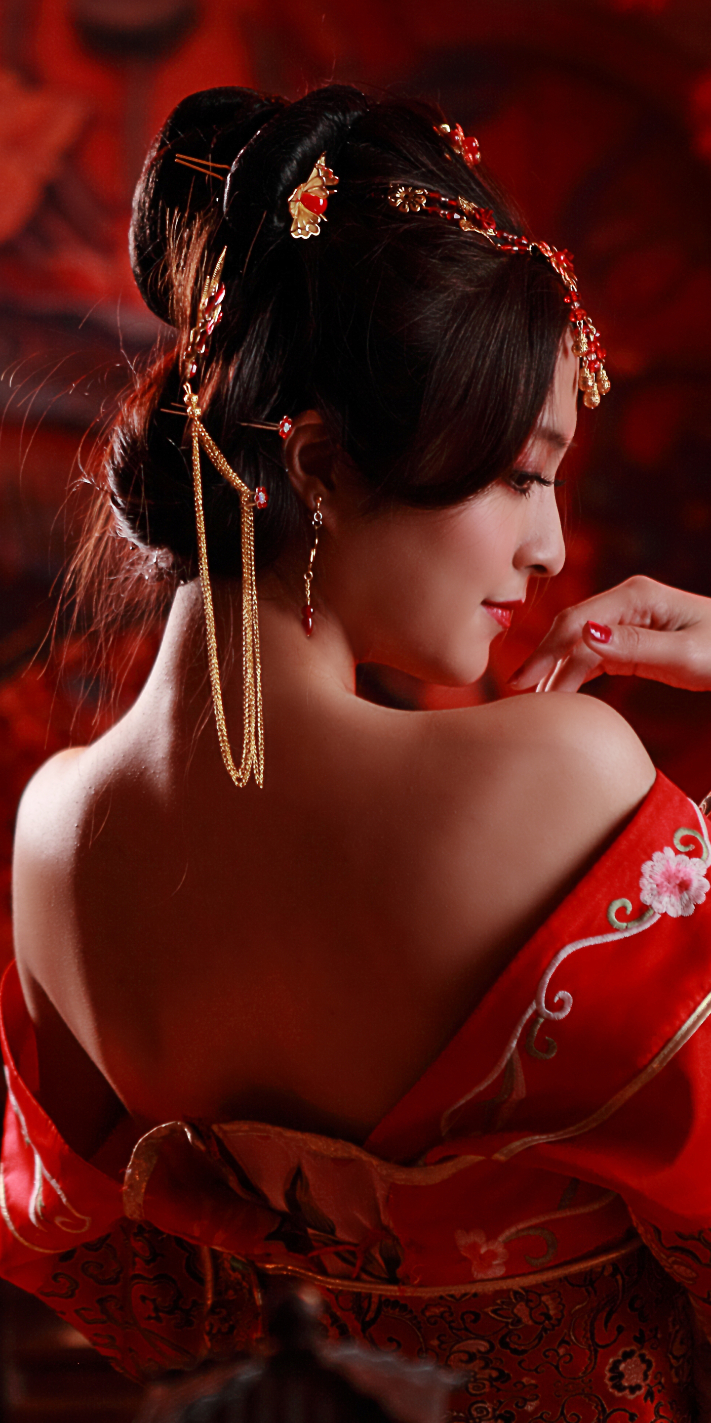 Download mobile wallpaper Women, Asian, Taiwanese, National Dress, Hair Dress for free.