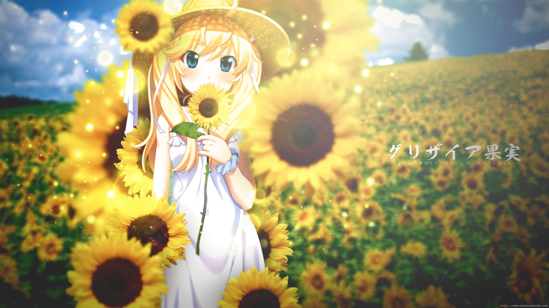 Laden Sie das Sonnenblume, Animes, Grisaia No Kajitsu, Grisaia (Serie), Michiru Matsushima-Bild kostenlos auf Ihren PC-Desktop herunter