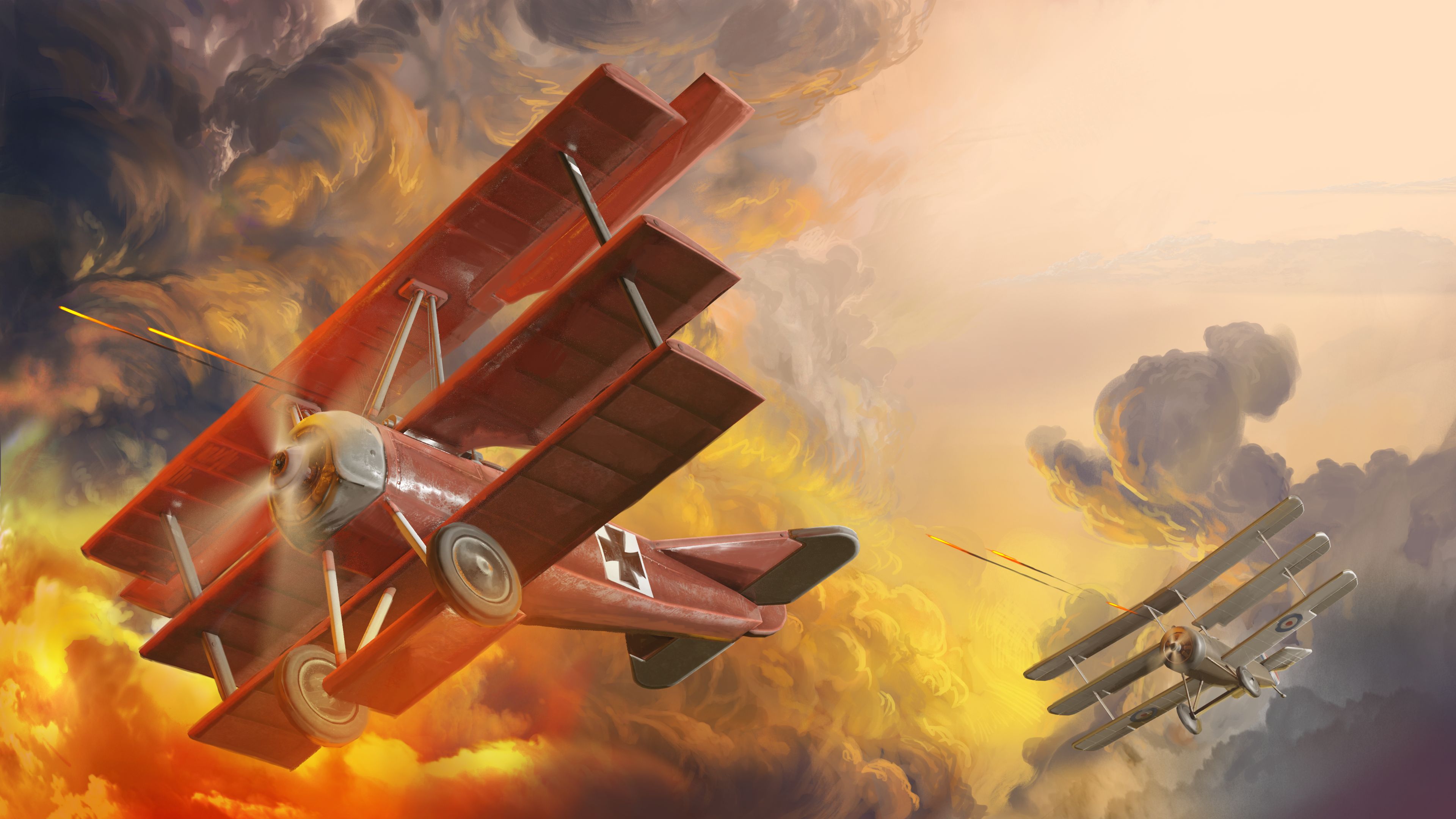 Завантажити шпалери Red Wings: Aces Of The Sky на телефон безкоштовно