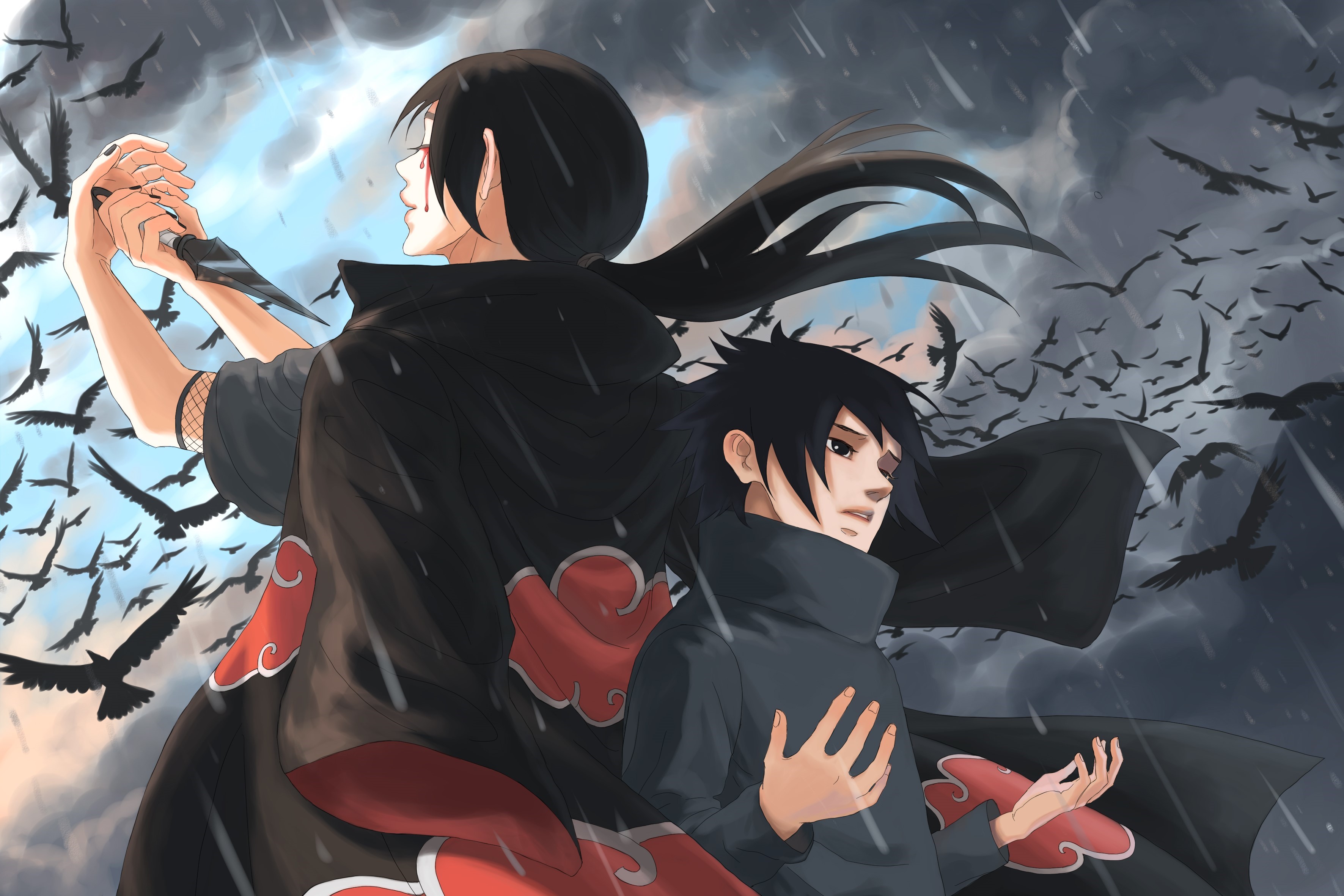 Descarga gratuita de fondo de pantalla para móvil de Naruto, Animado, Sasuke Uchiha, Itachi Uchiha.