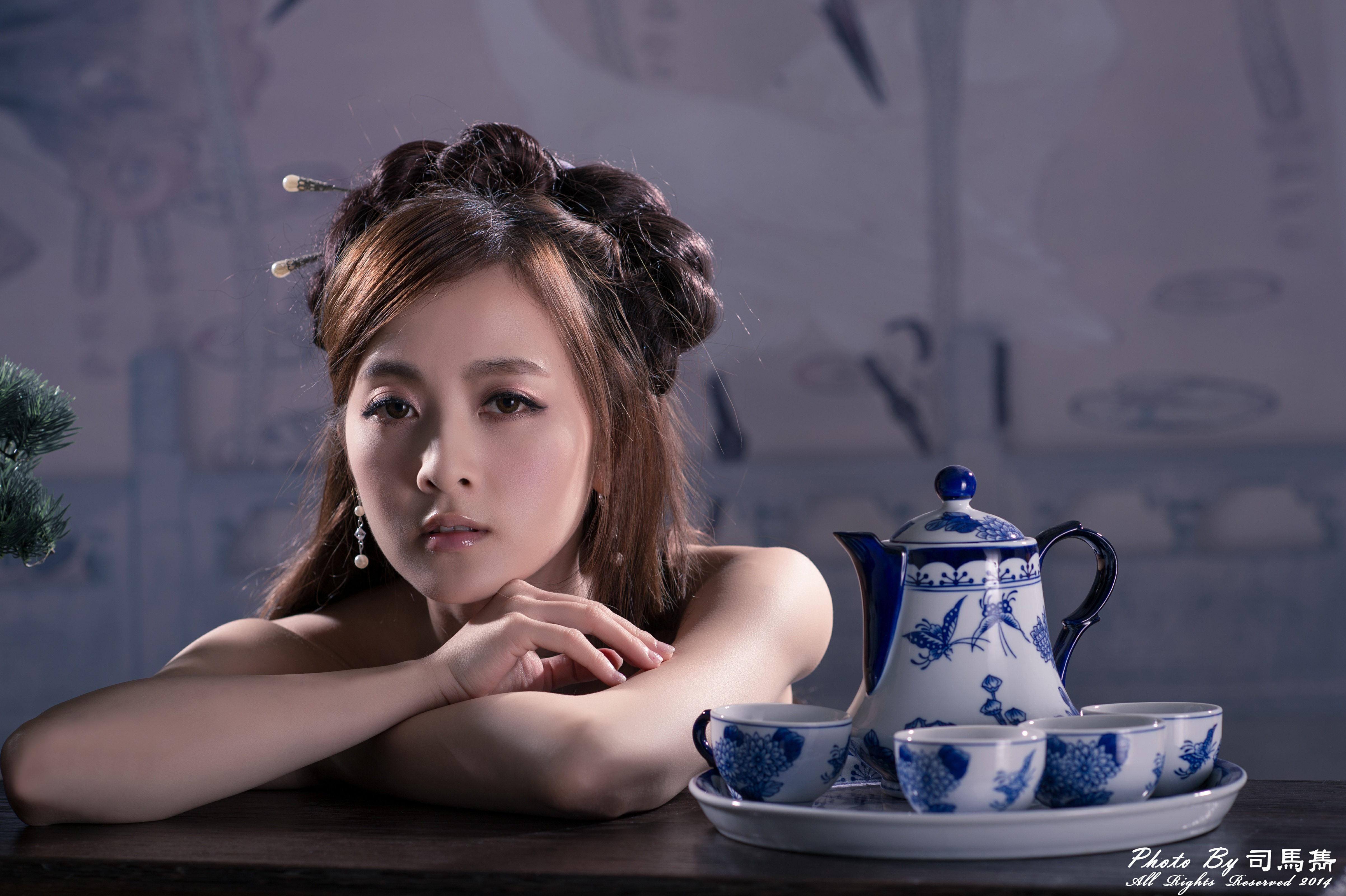 686043 baixar papel de parede mulheres, mikako zhang kaijie, asiática, china, chinês, grampo, penteado, taiwanês, jogo de chá - protetores de tela e imagens gratuitamente