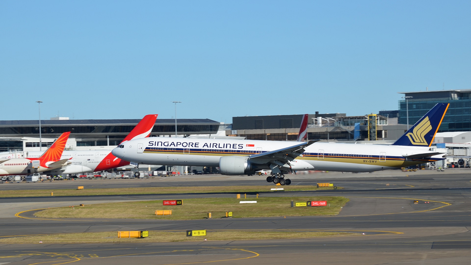 boeing 777, vehicles, aircraft, airplane, airport, boeing, photography, sydney