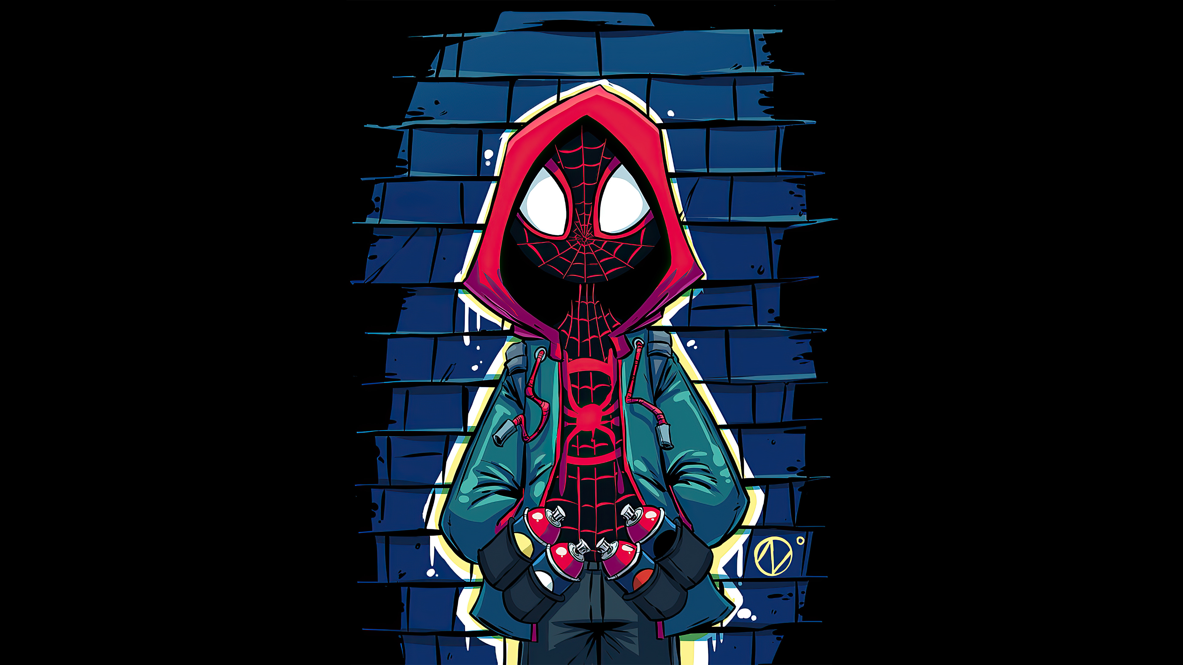 Handy-Wallpaper Filme, Spider Man, Meilen Morales, Spider Man: A New Universe kostenlos herunterladen.