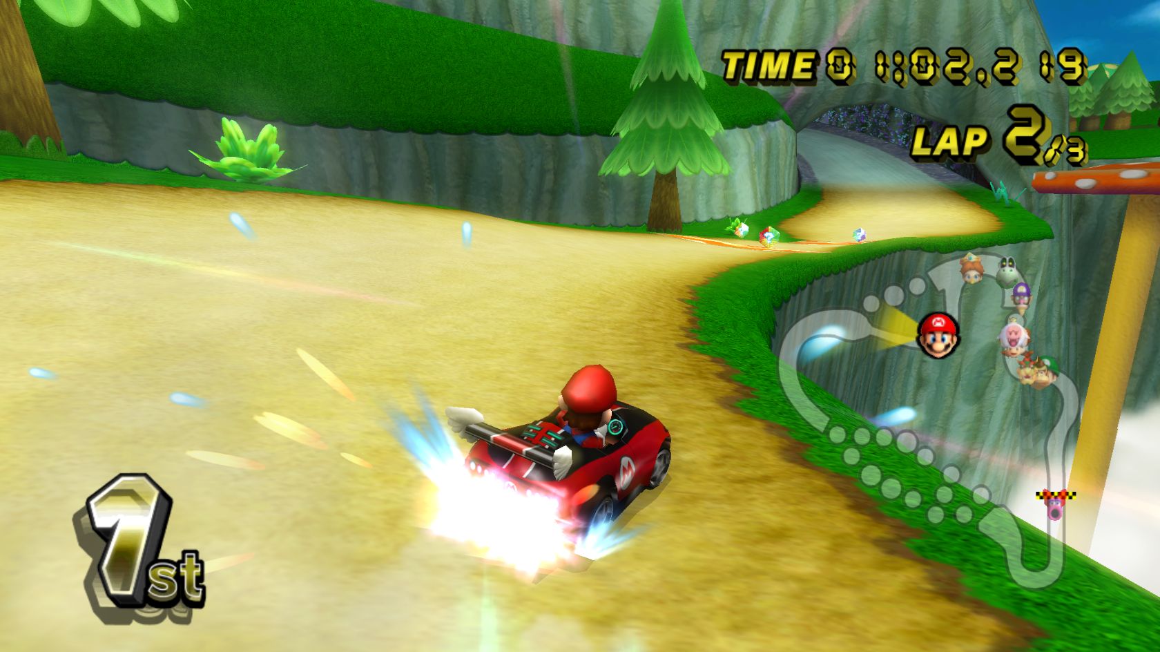 Download mobile wallpaper Mario Kart Wii, Mario, Video Game for free.