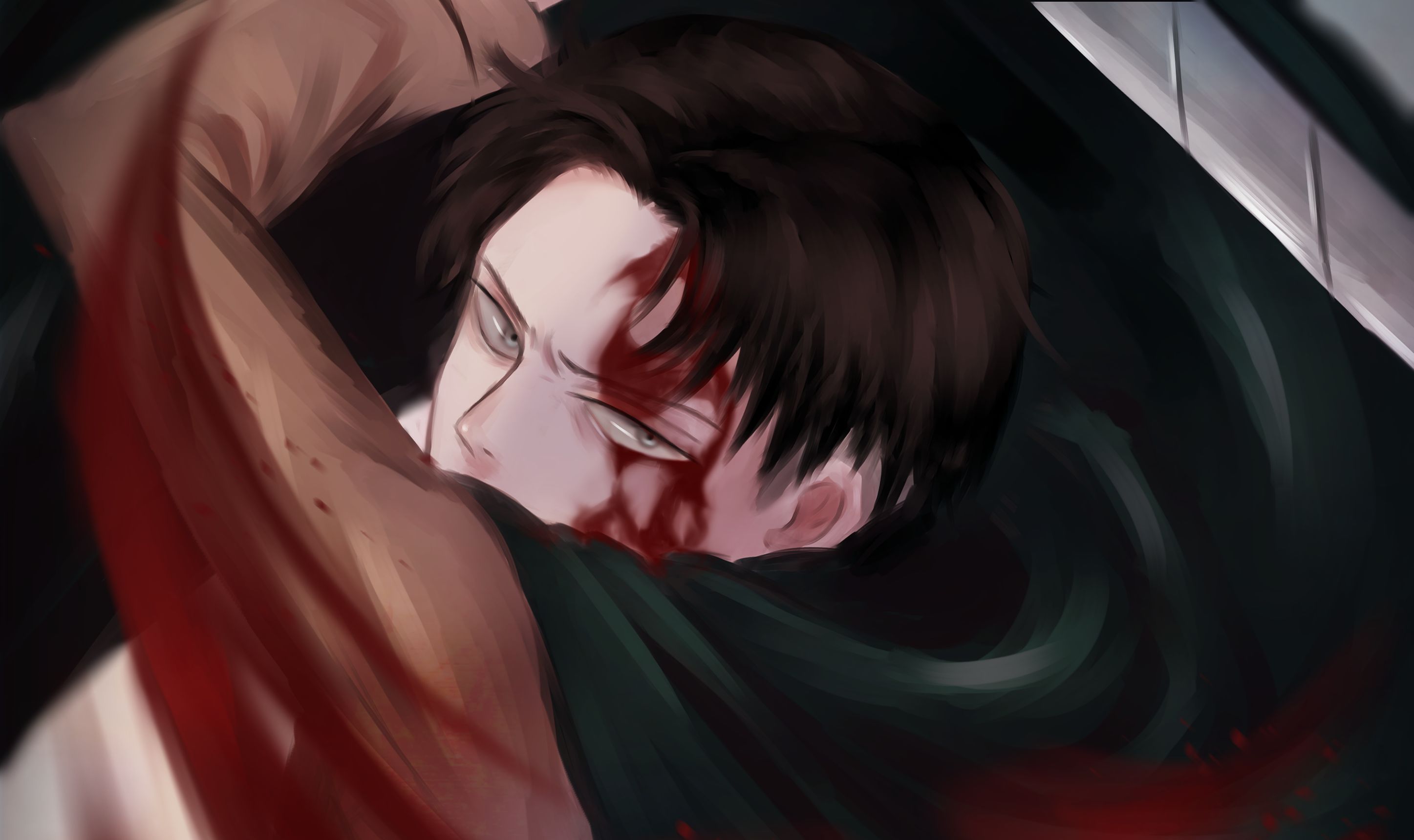 Handy-Wallpaper Animes, Attack On Titan, Levi Ackermann kostenlos herunterladen.