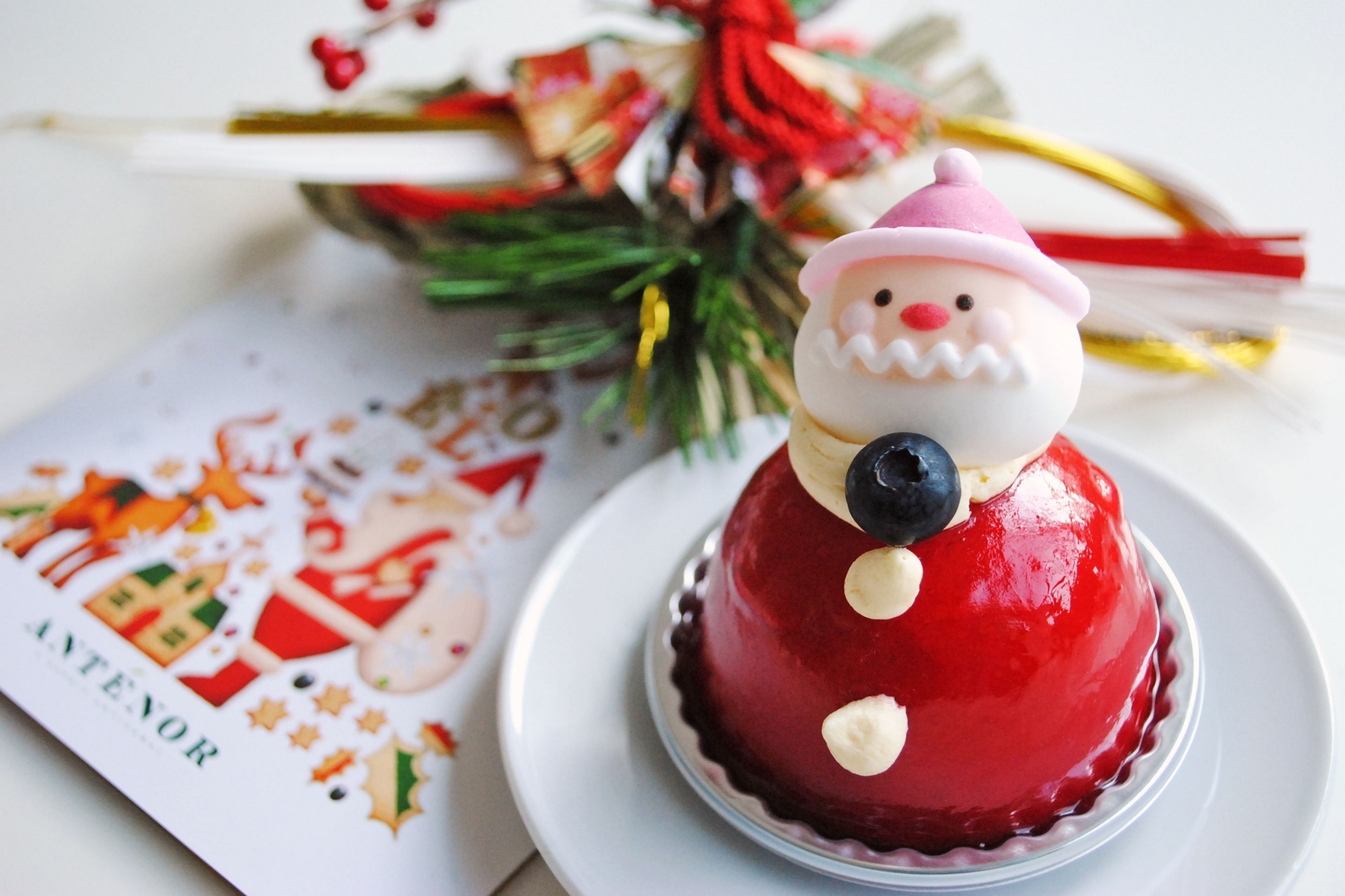 Download mobile wallpaper Food, Santa Claus, Christmas, Cake for free.