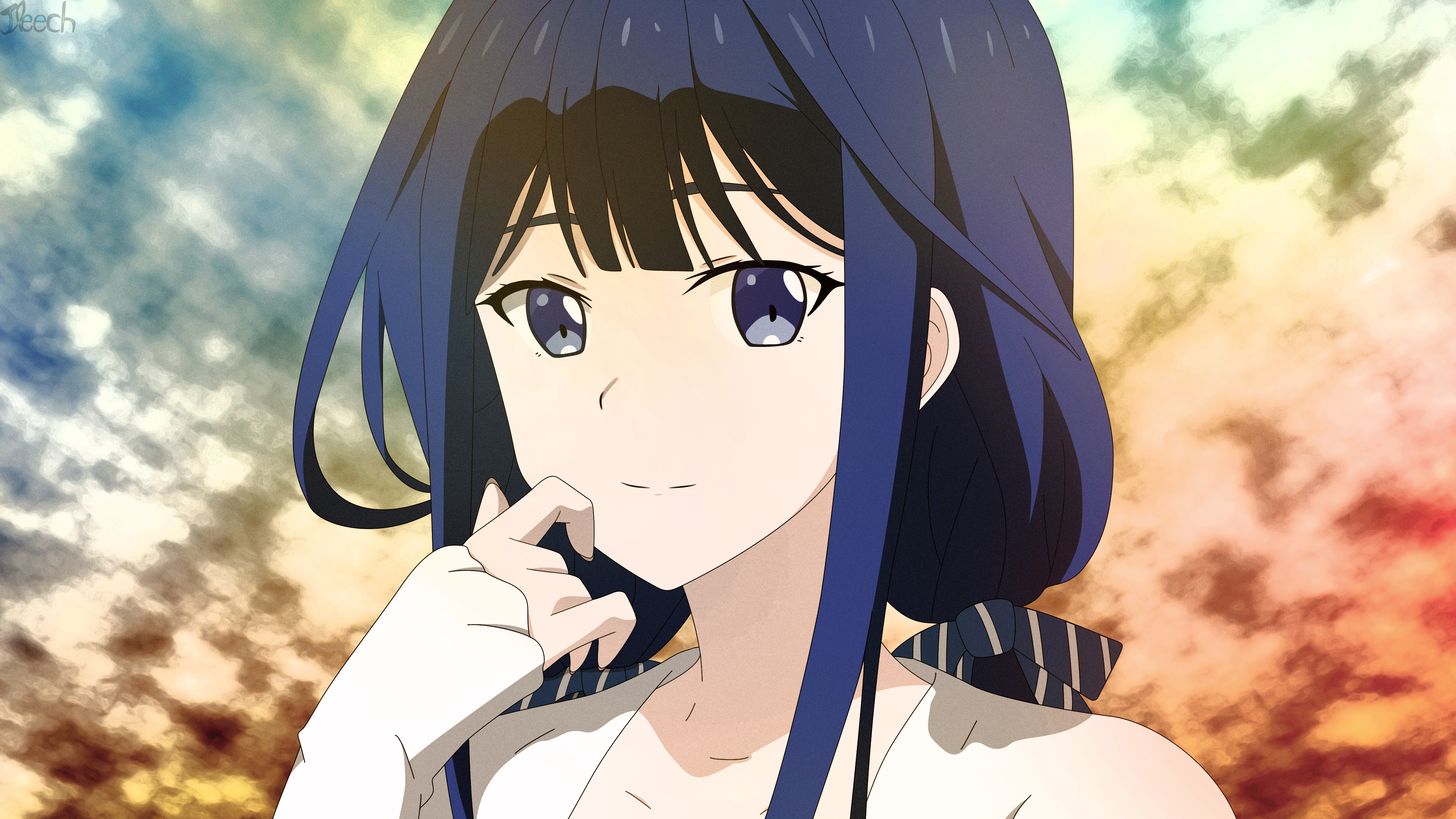 888280 baixar imagens anime, masamune kun no revenge, aki adagaki, olhos azuis, cabelo azul, masamune kuns no revenge - papéis de parede e protetores de tela gratuitamente