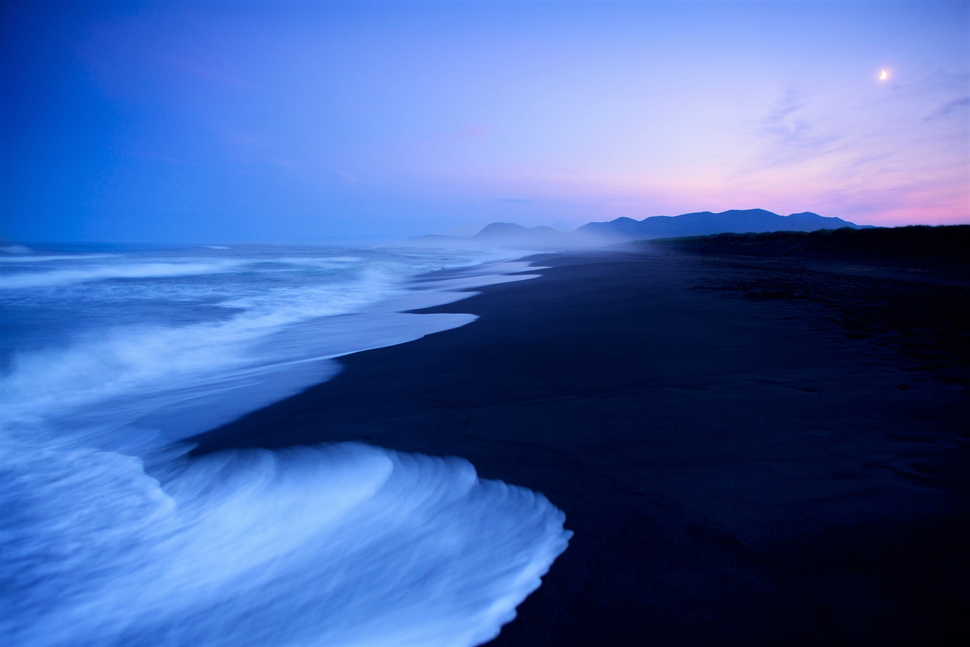 Laden Sie das Strand, Horizont, Ozean, Meer, Sonnenuntergang, Erde/natur-Bild kostenlos auf Ihren PC-Desktop herunter