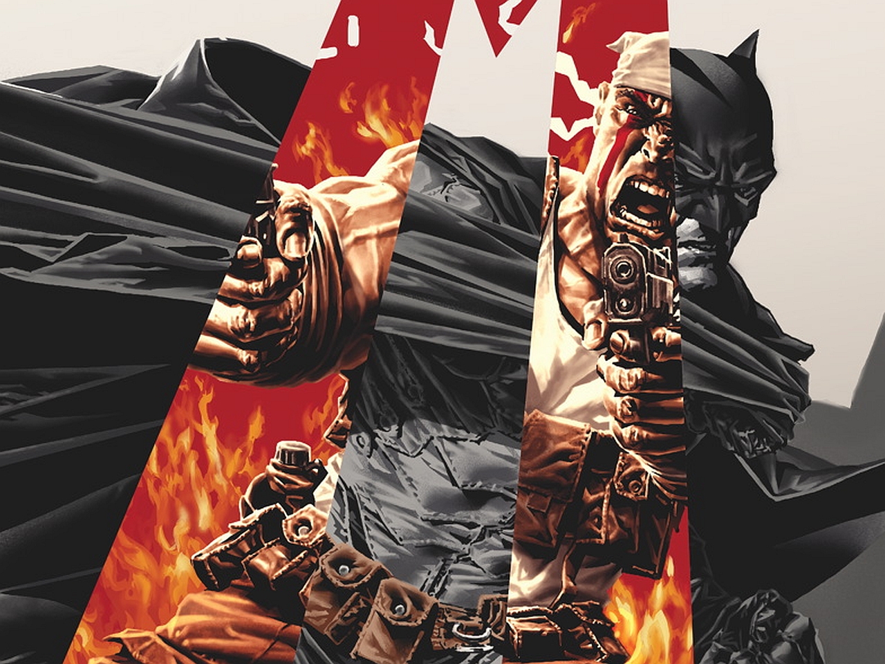 Descarga gratuita de fondo de pantalla para móvil de Historietas, Hombre Murciélago, Batman/deathblow: Después Del Incendio.