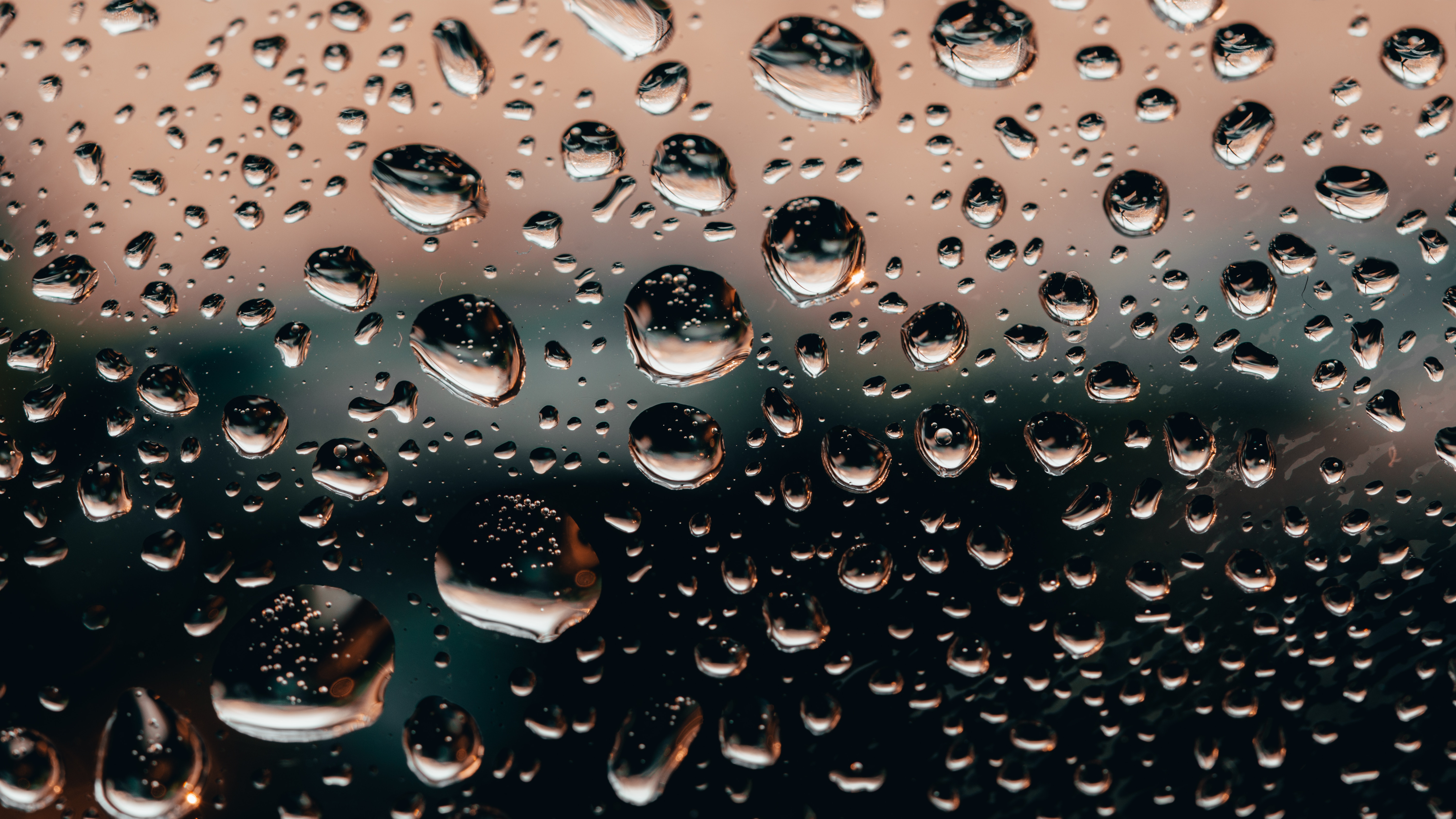 transparent, drops, macro, wet, surface, glass 1080p