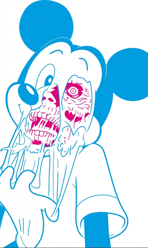 Download mobile wallpaper Skull, Movie, Zombie, Disney, Mickey Mouse for free.