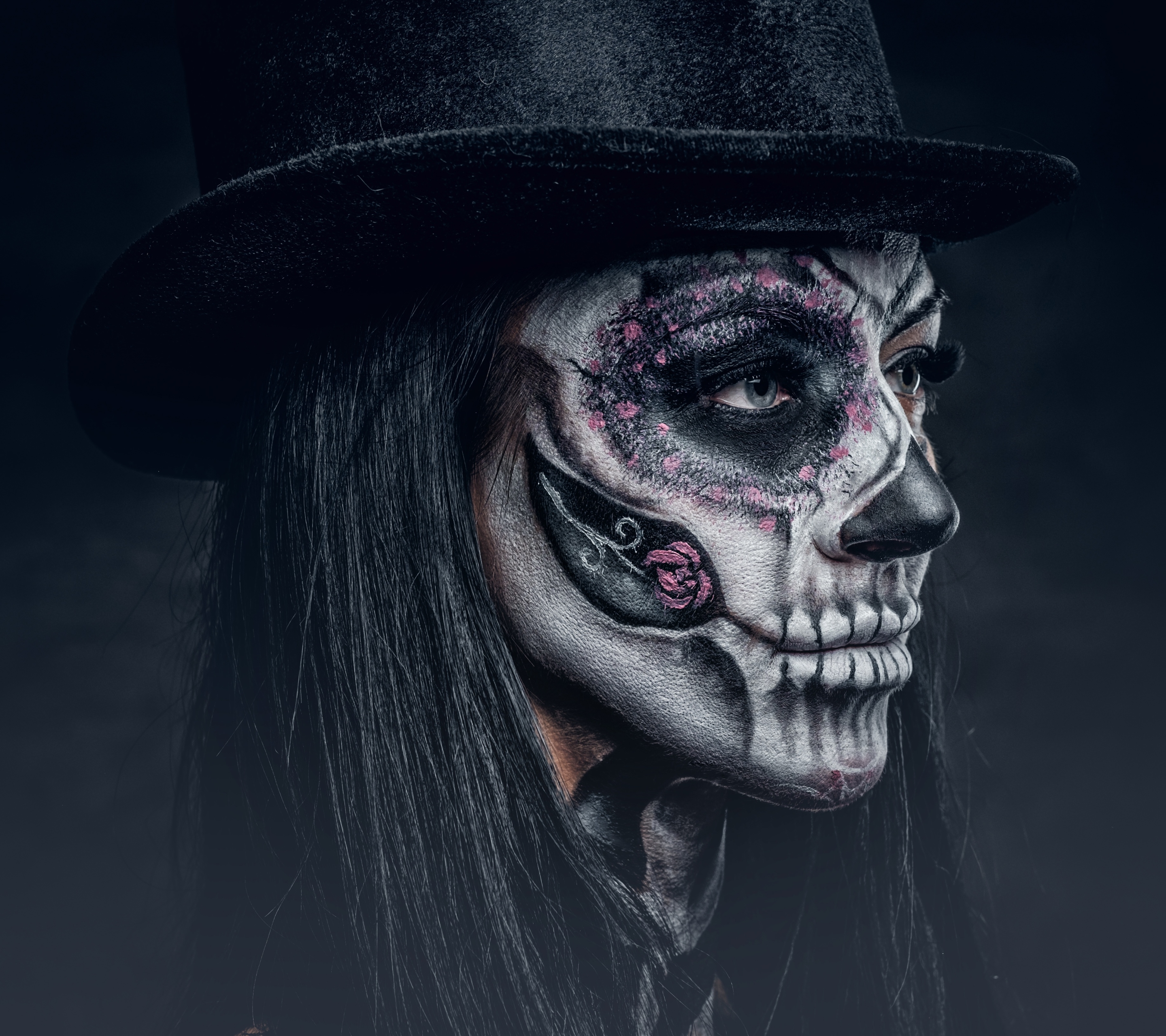 Free download wallpaper Artistic, Face, Makeup, Sugar Skull on your PC desktop