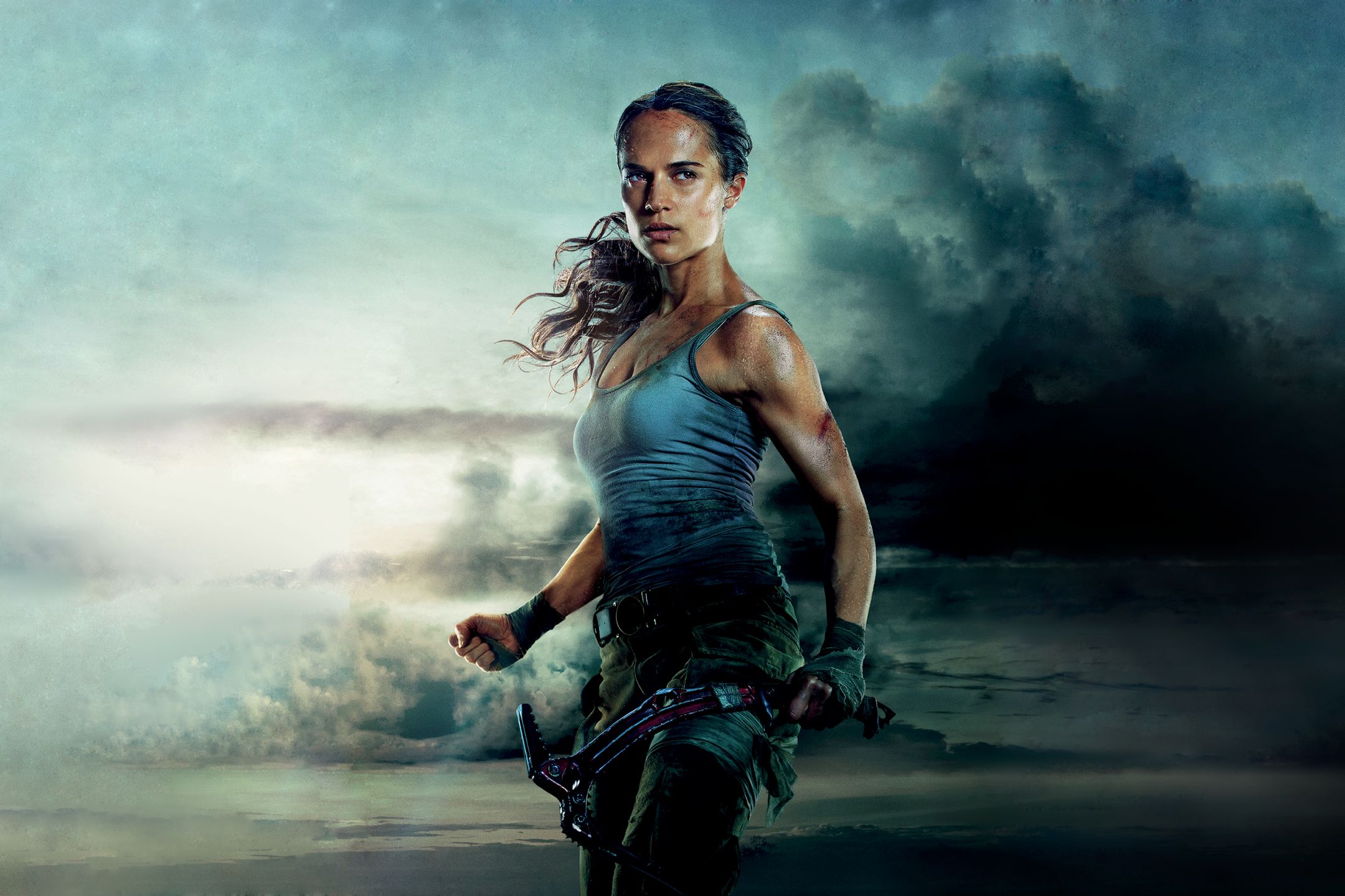 Free download wallpaper Movie, Lara Croft, Alicia Vikander, Tomb Raider (2018) on your PC desktop