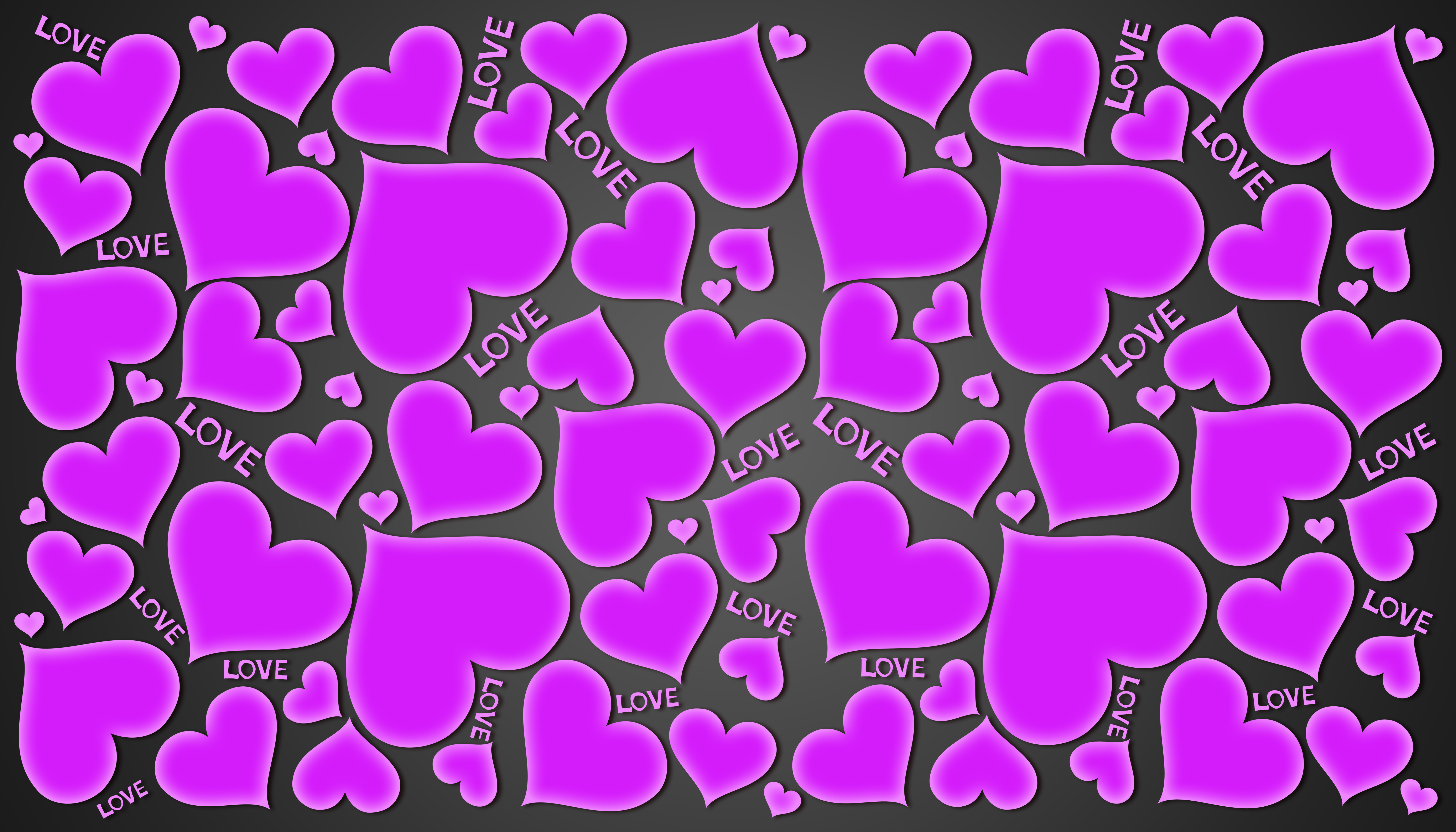 Descarga gratis la imagen Púrpura, Corazón, Artístico, Parejas en el escritorio de tu PC