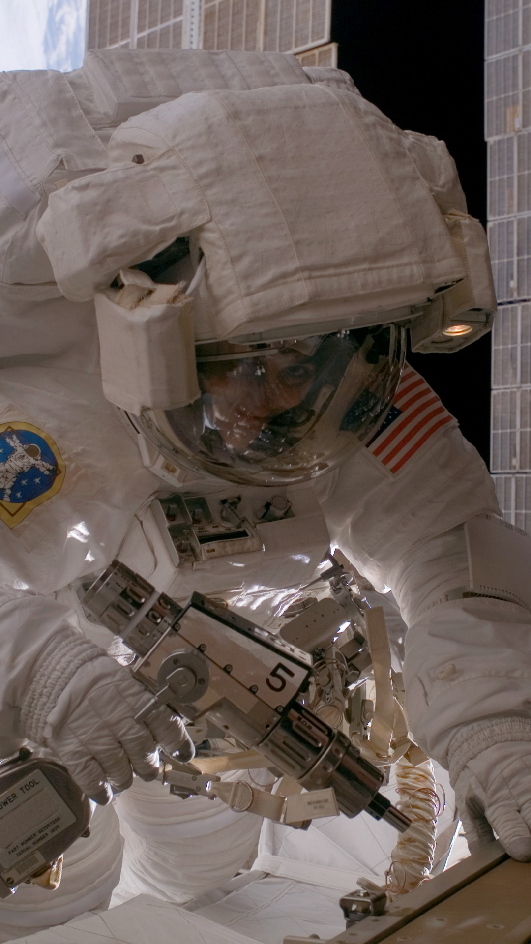 Descarga gratuita de fondo de pantalla para móvil de Espacio, Astronauta, Hecho Por El Hombre, Nasa, Estación Espacial Internacional.