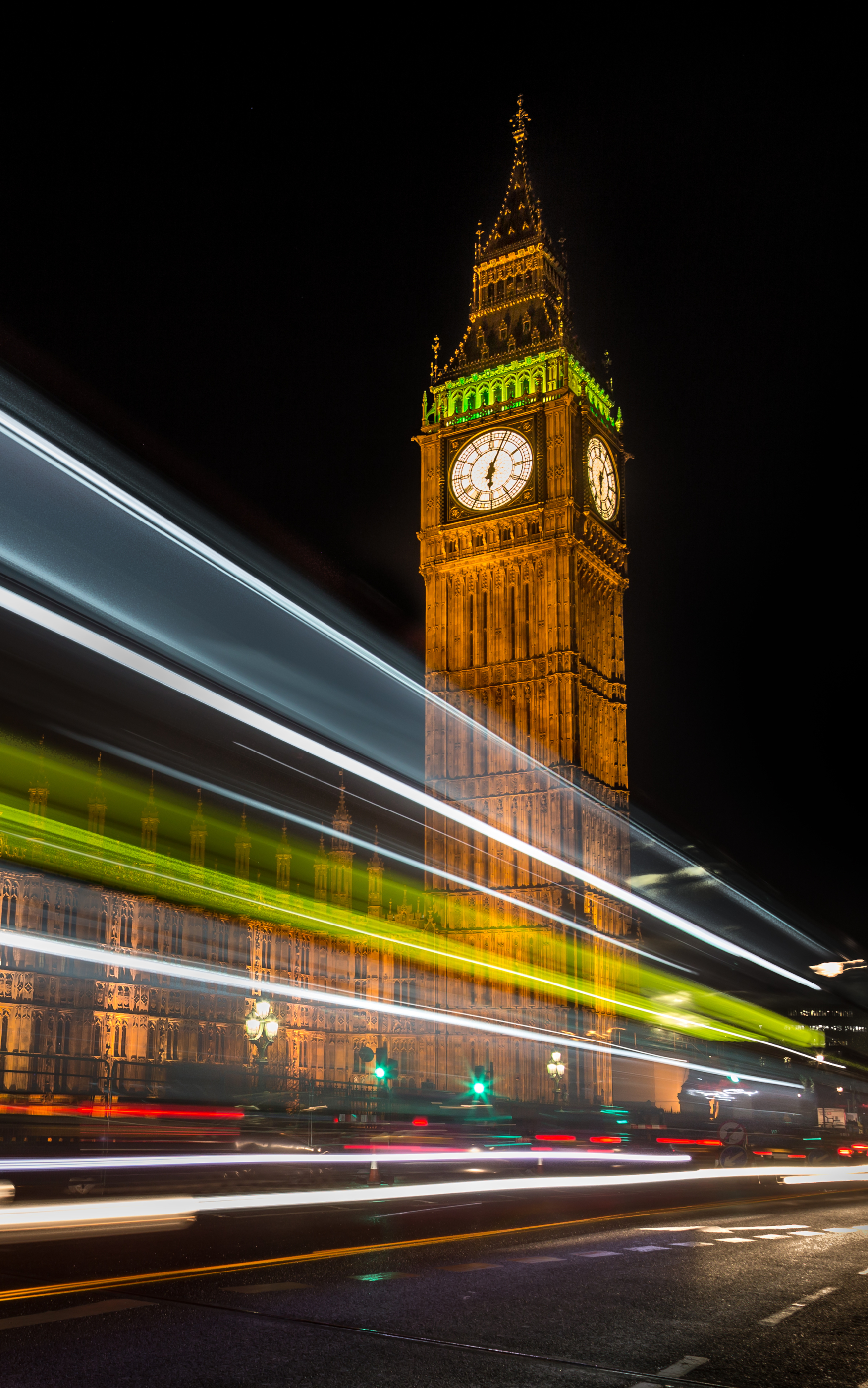 Free download wallpaper Night, Monuments, London, Big Ben, Tower, Monument, United Kingdom, Man Made, Time Lapse on your PC desktop