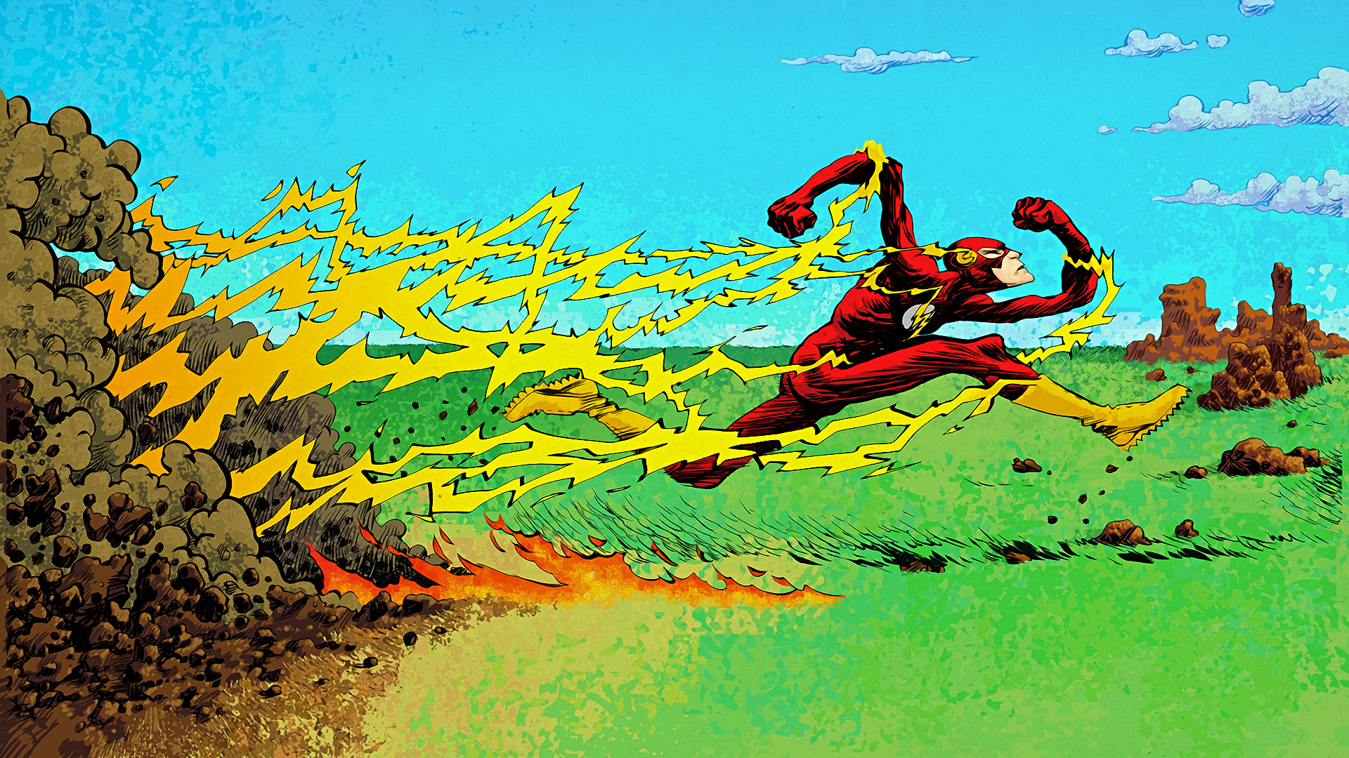 Baixar papel de parede para celular de História Em Quadrinhos, Flash gratuito.