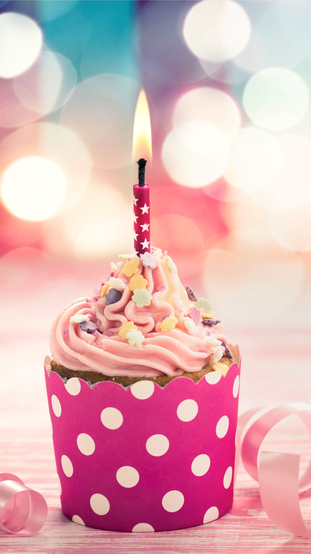 Download mobile wallpaper Holiday, Cake, Bokeh, Candle, Celebration, Birthday for free.