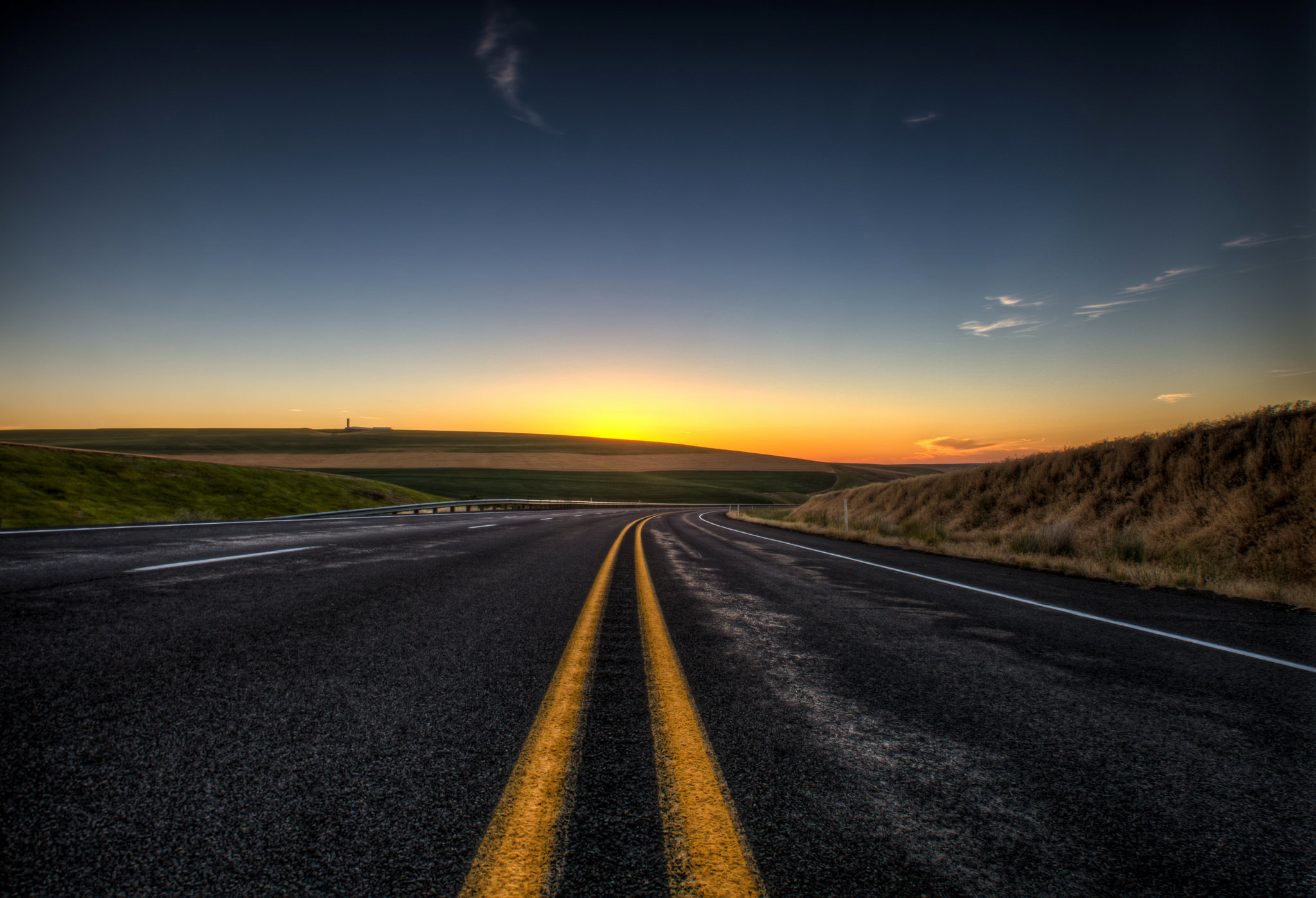 Free download wallpaper Road, Markup, Nature, Turn on your PC desktop