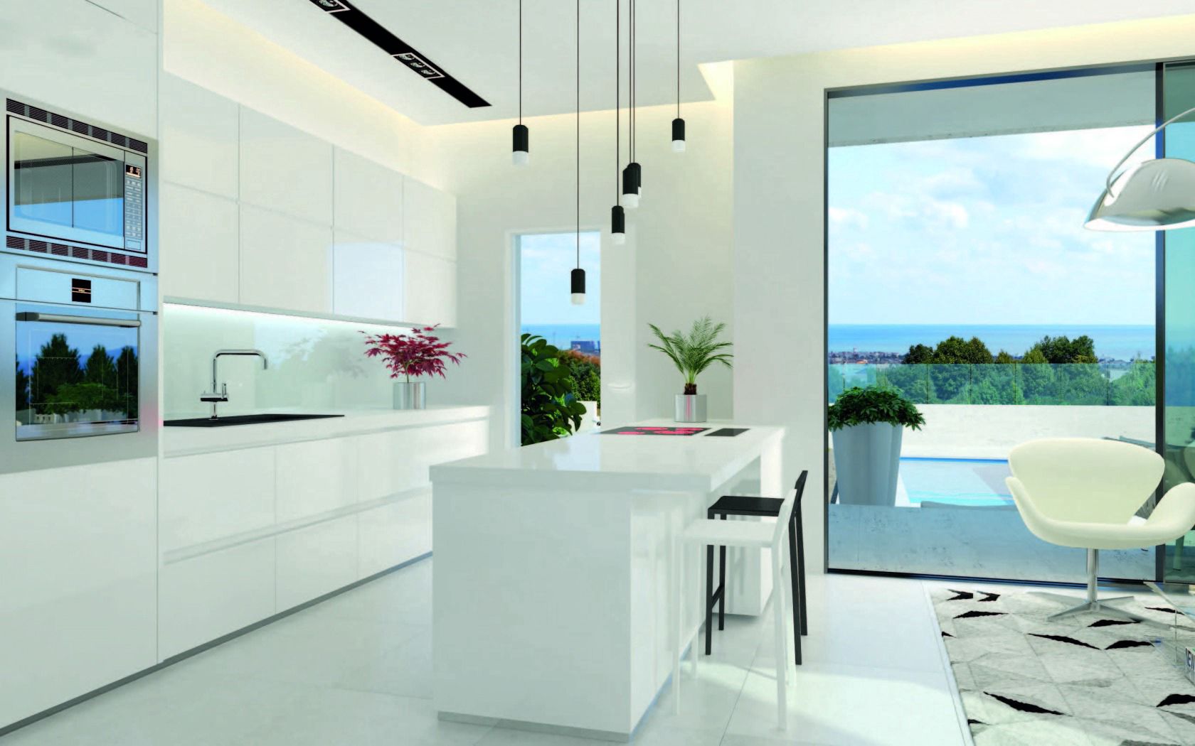 furniture, design, interior, miscellanea, miscellaneous, style, kitchen Smartphone Background