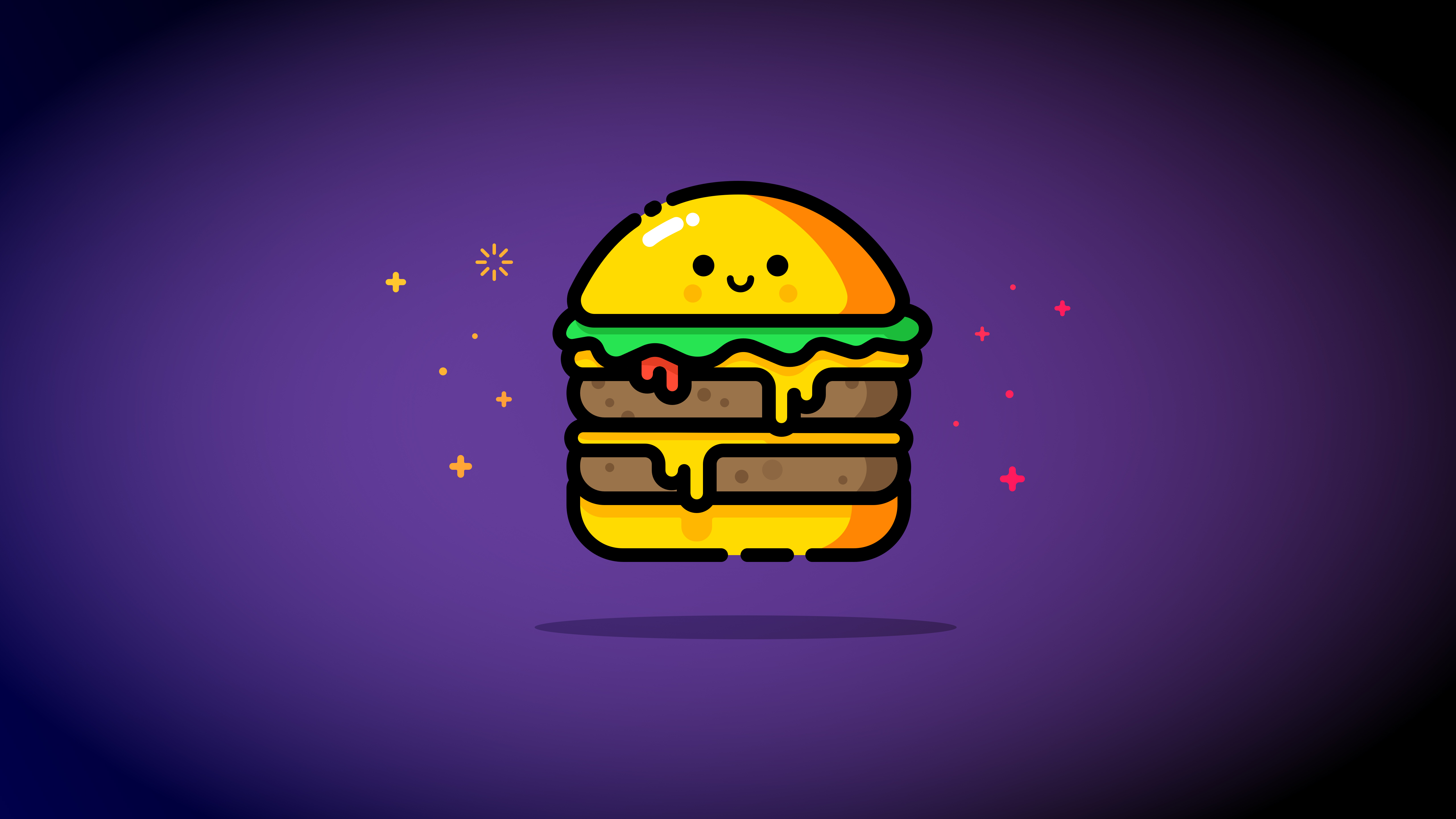 913113 descargar fondo de pantalla minimalista, alimento, hamburguesa: protectores de pantalla e imágenes gratis