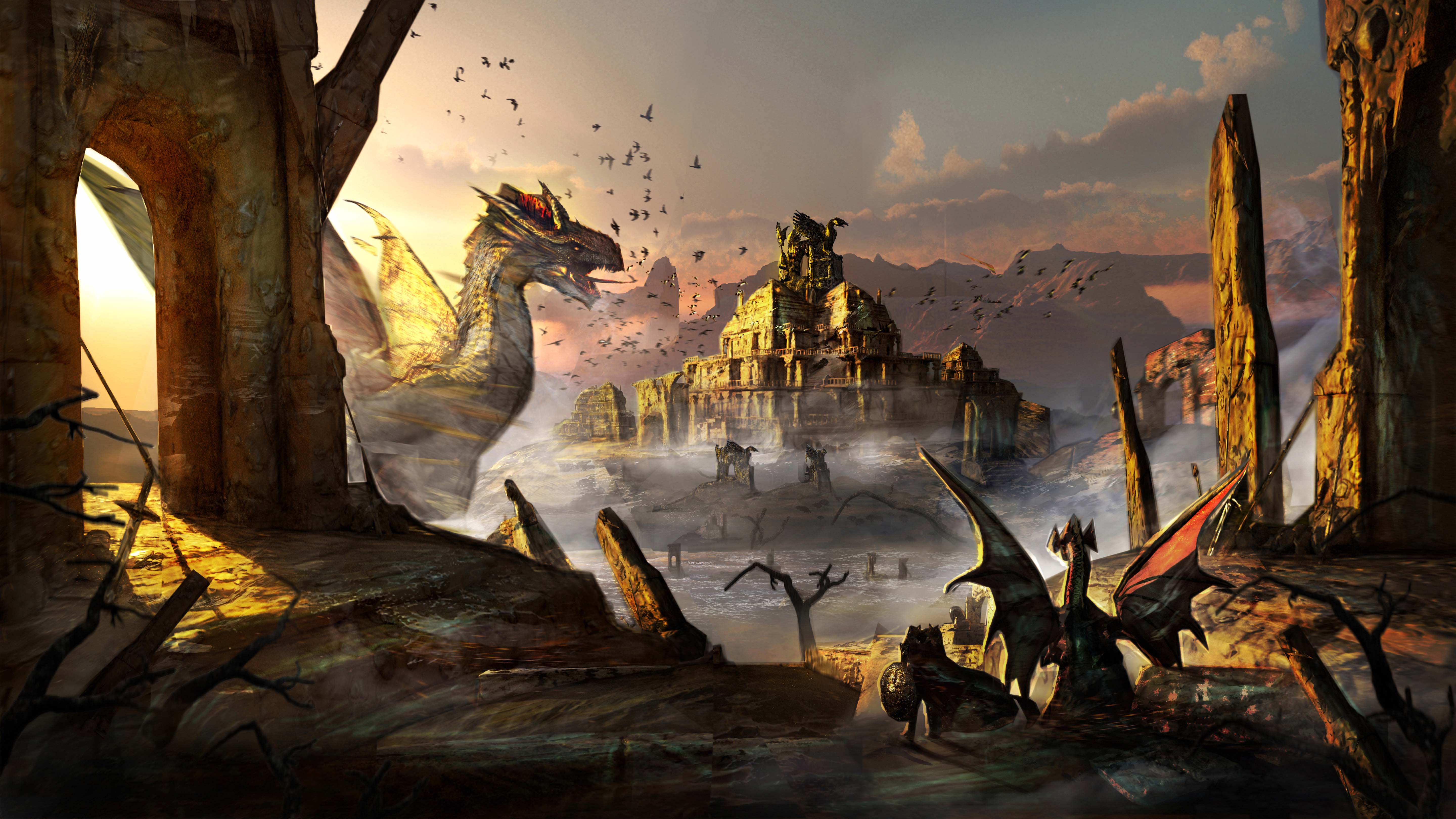 Free download wallpaper Fantasy, Dragon on your PC desktop