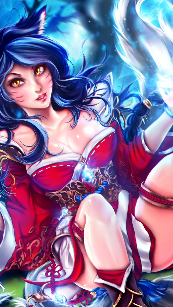 Handy-Wallpaper League Of Legends, Computerspiele, Ahri (Liga Der Legenden) kostenlos herunterladen.