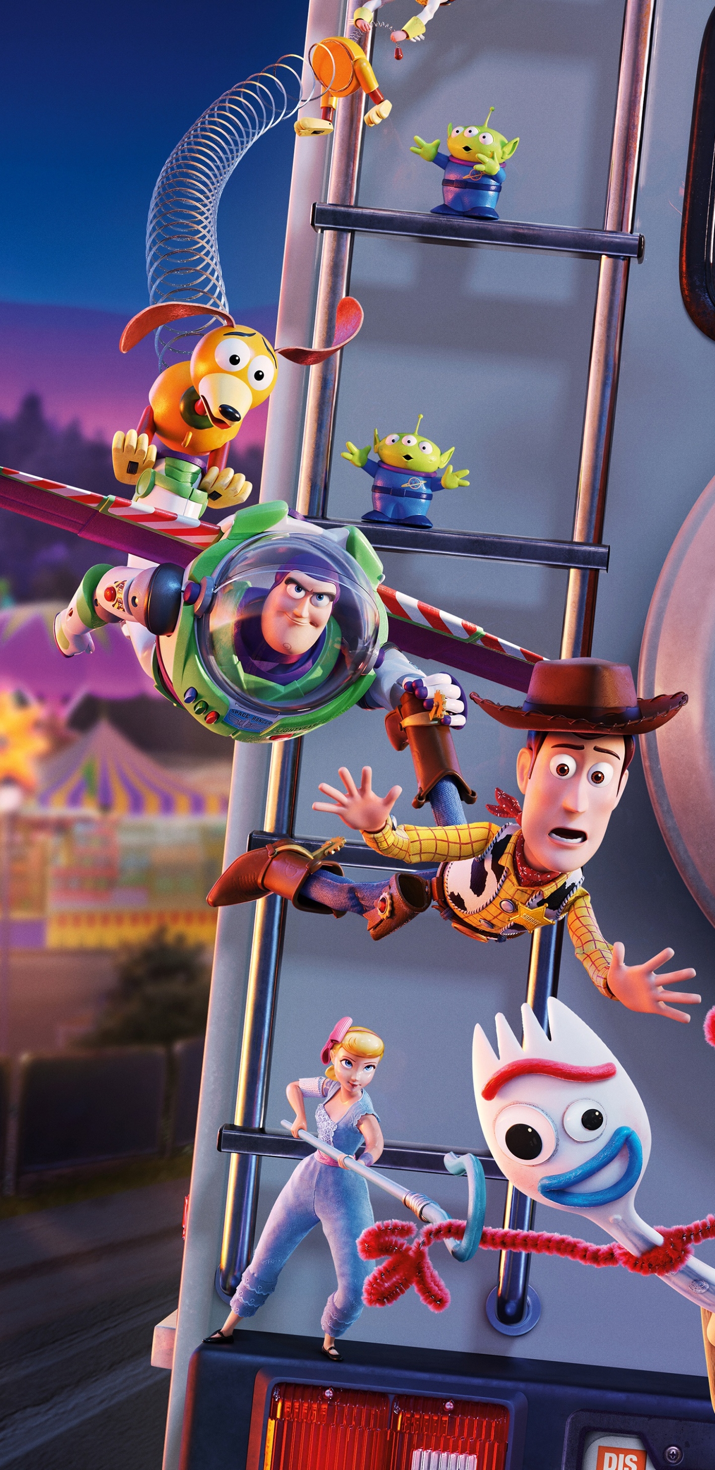 Download mobile wallpaper Movie, Buzz Lightyear, Woody (Toy Story), Toy Story 4 for free.