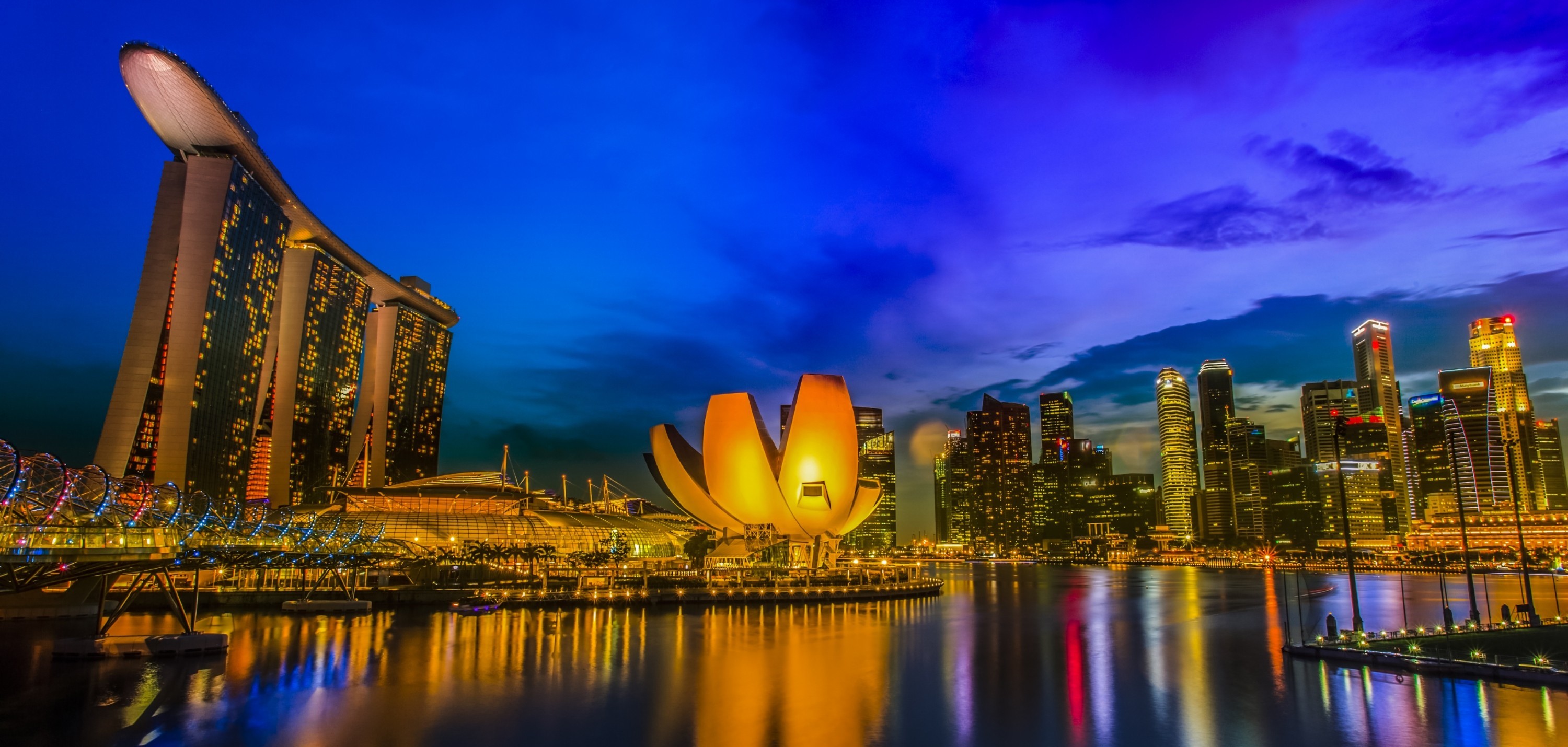 Скачати мобільні шпалери Сінгапур, Створено Людиною, Марина Бей Сендс, Художньо Науковий Музей безкоштовно.