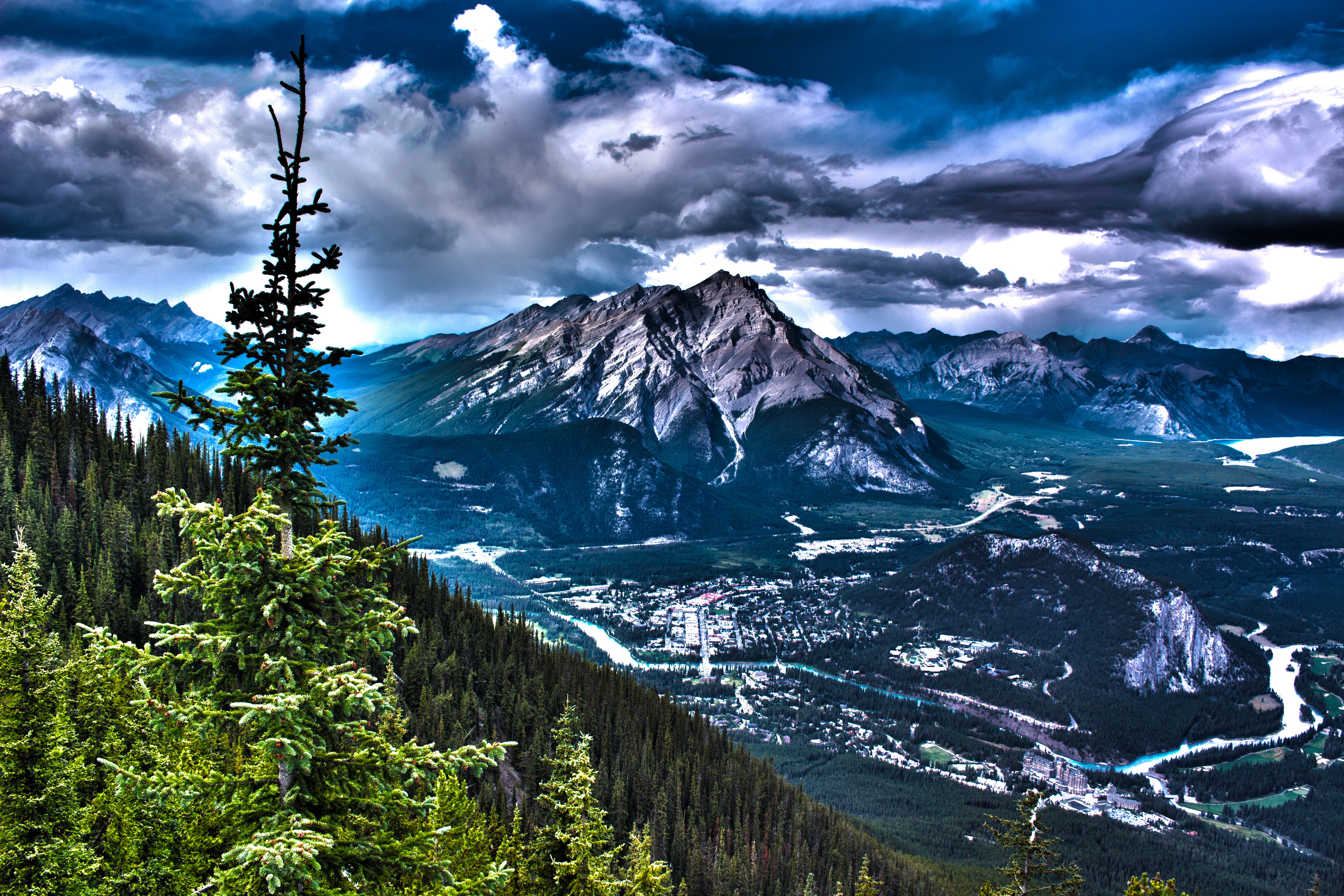 121630 скачать картинку канада, природа, горы, скалы, hdr - обои и заставки бесплатно