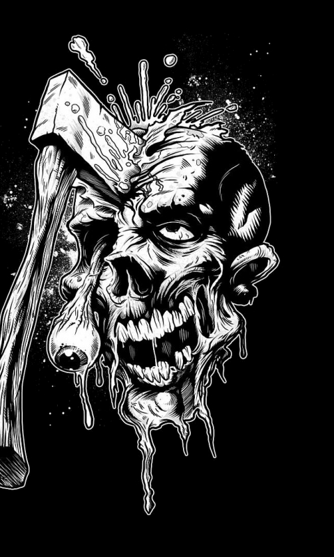 Download mobile wallpaper Dark, Zombie for free.