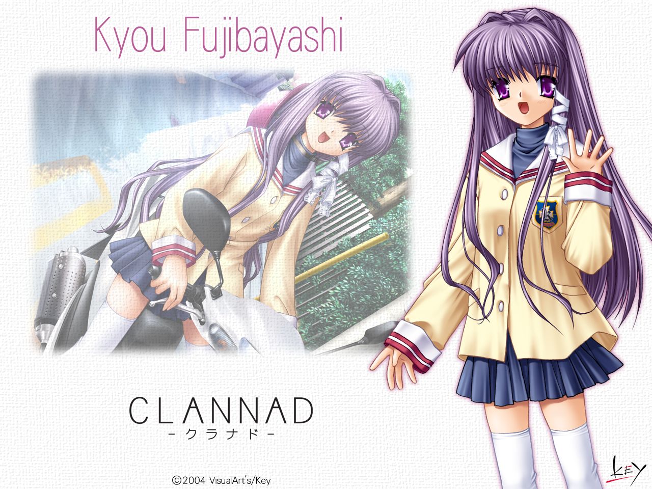 Laden Sie das Animes, Kyou Fujibayashi, Clannad-Bild kostenlos auf Ihren PC-Desktop herunter