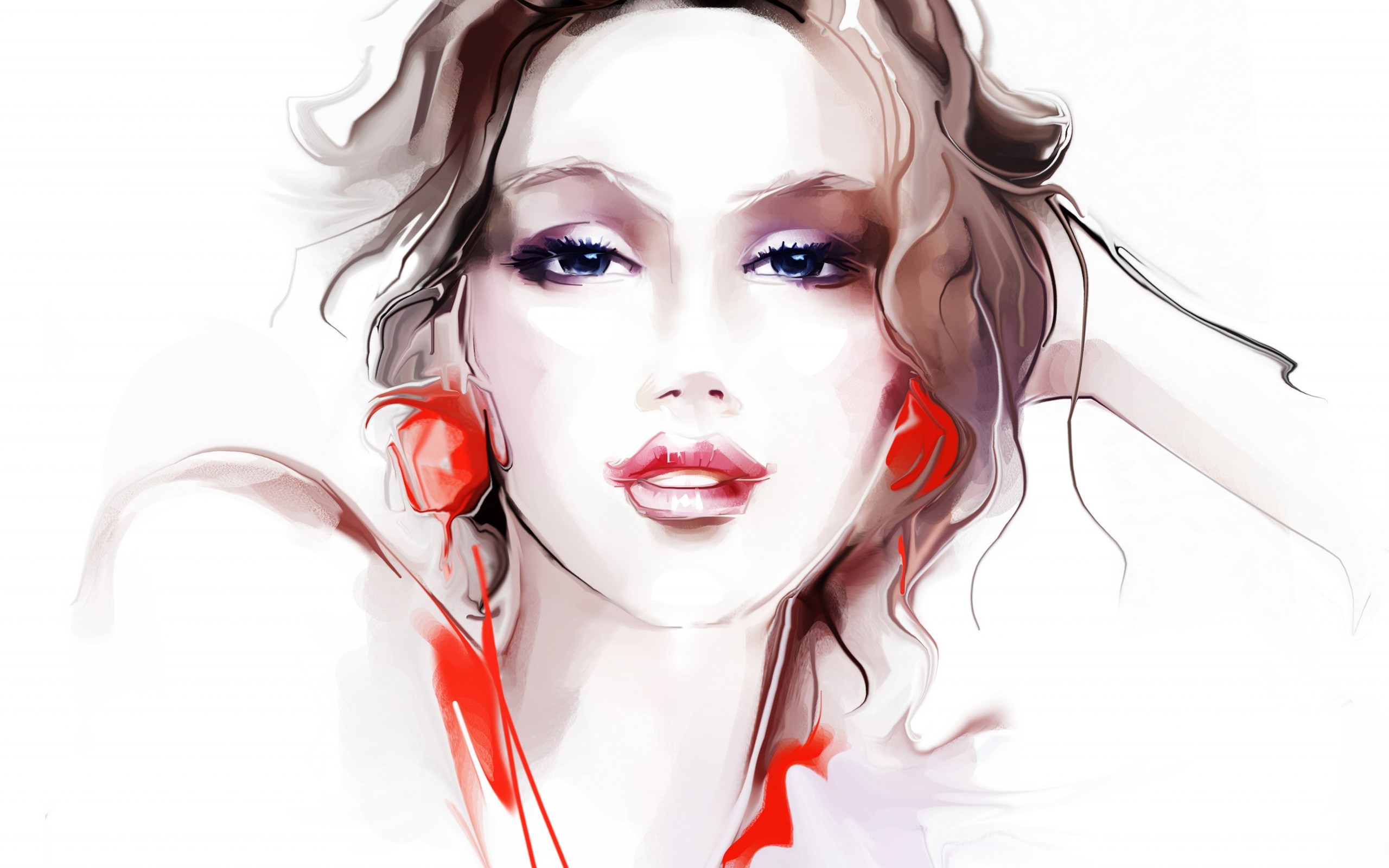 Download mobile wallpaper Drawing, Portrait, Artistic, Face for free.