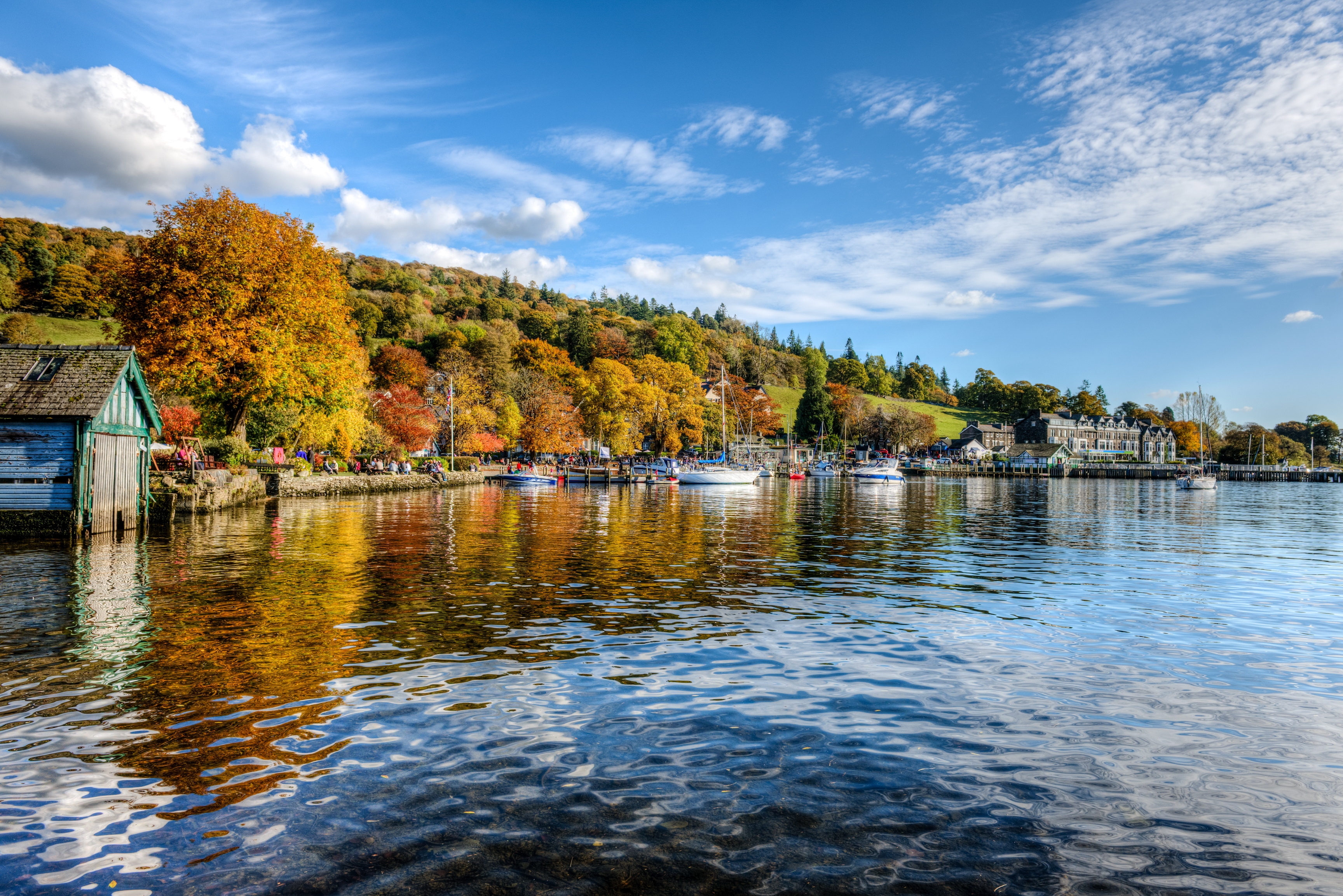 Download mobile wallpaper Ambleside, Cities, Rivers, England for free.