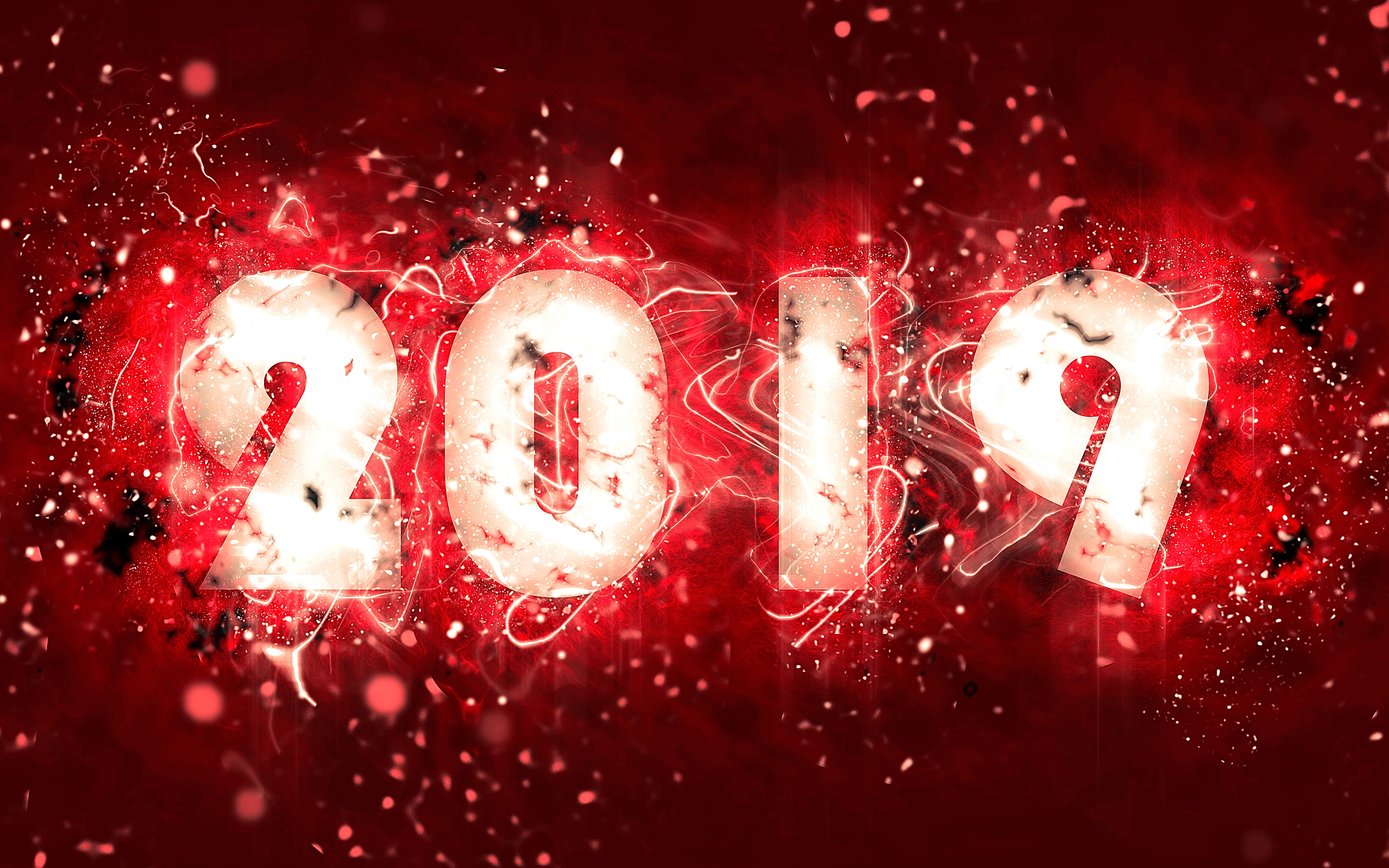 Download mobile wallpaper New Year, Holiday, New Year 2019 for free.