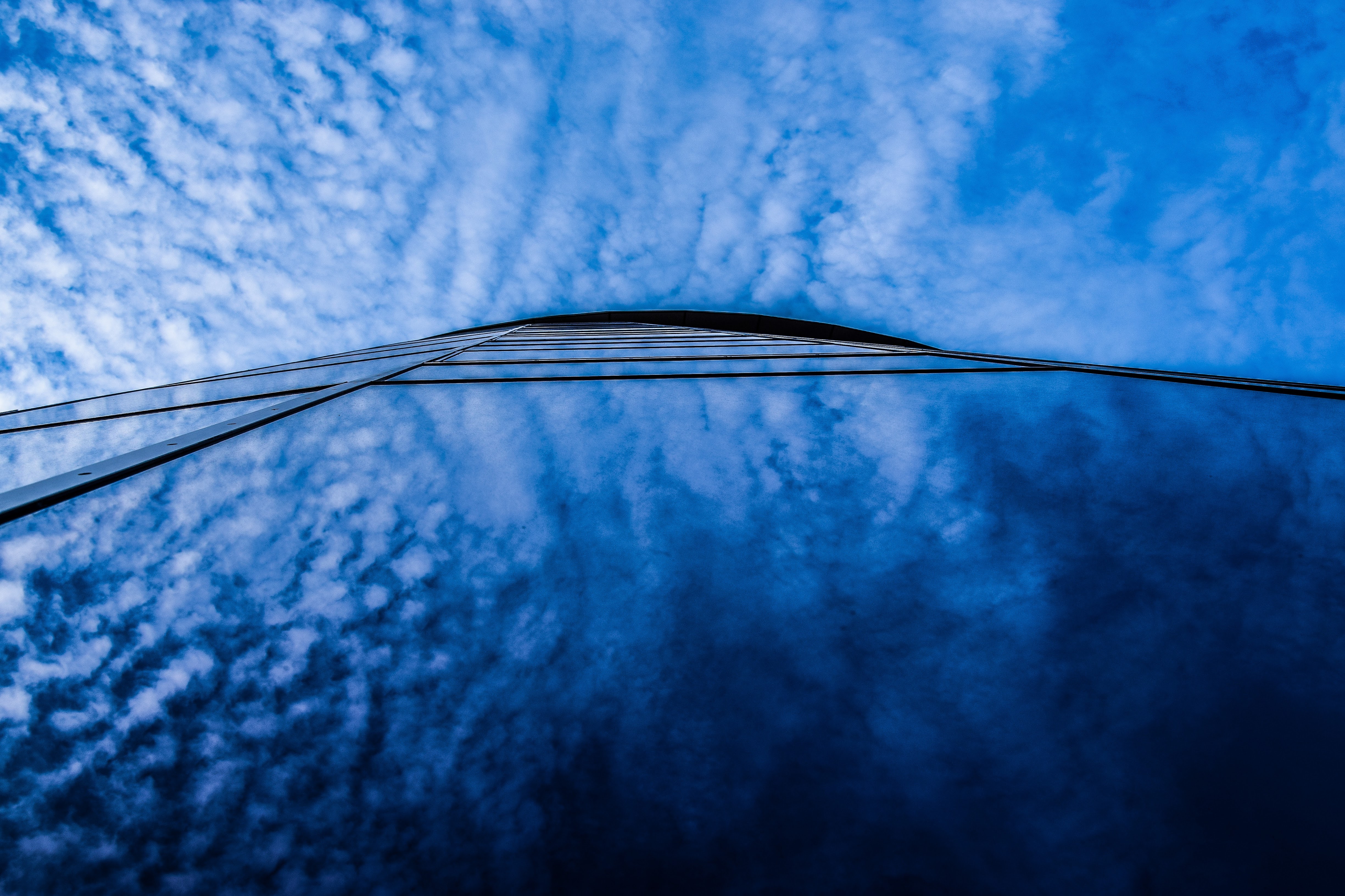 Free download wallpaper Nature, Sky, Clouds, Reflection, Facade on your PC desktop
