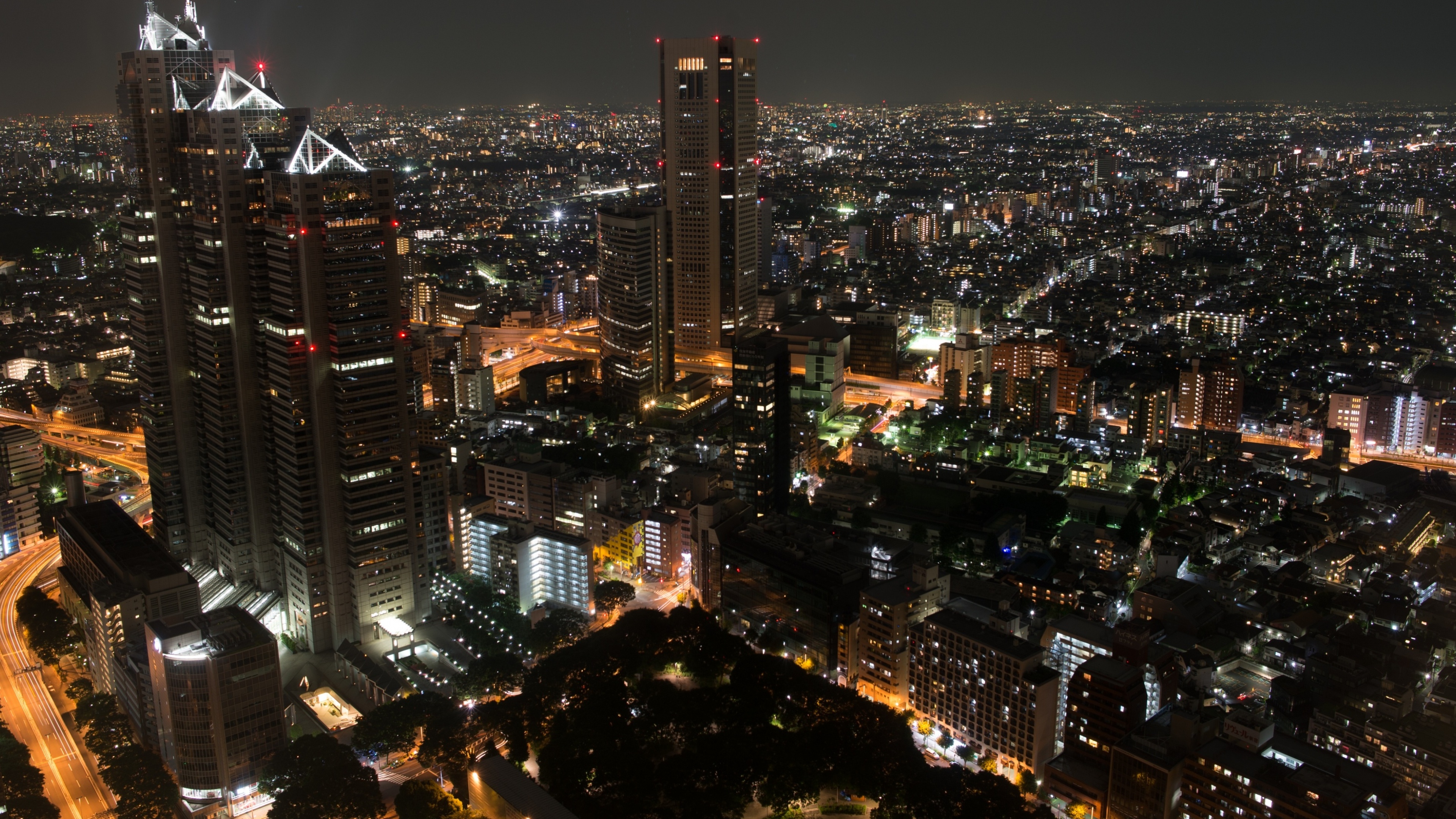 PCデスクトップに都市, 日本, 東京, 夜, マンメイド画像を無料でダウンロード