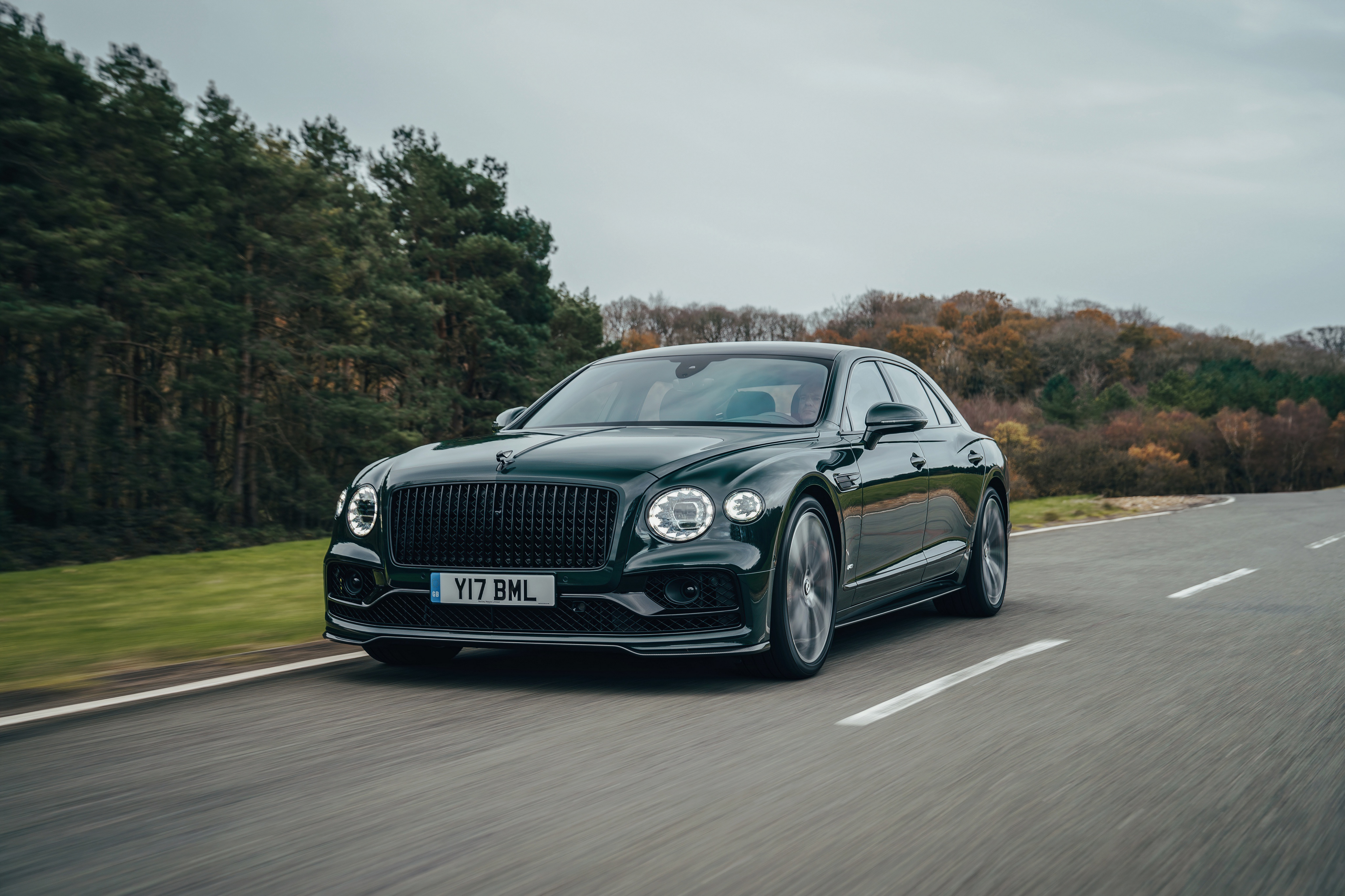 Download mobile wallpaper Bentley, Car, Vehicles, Green Car, Bentley Flying Spur V8 for free.