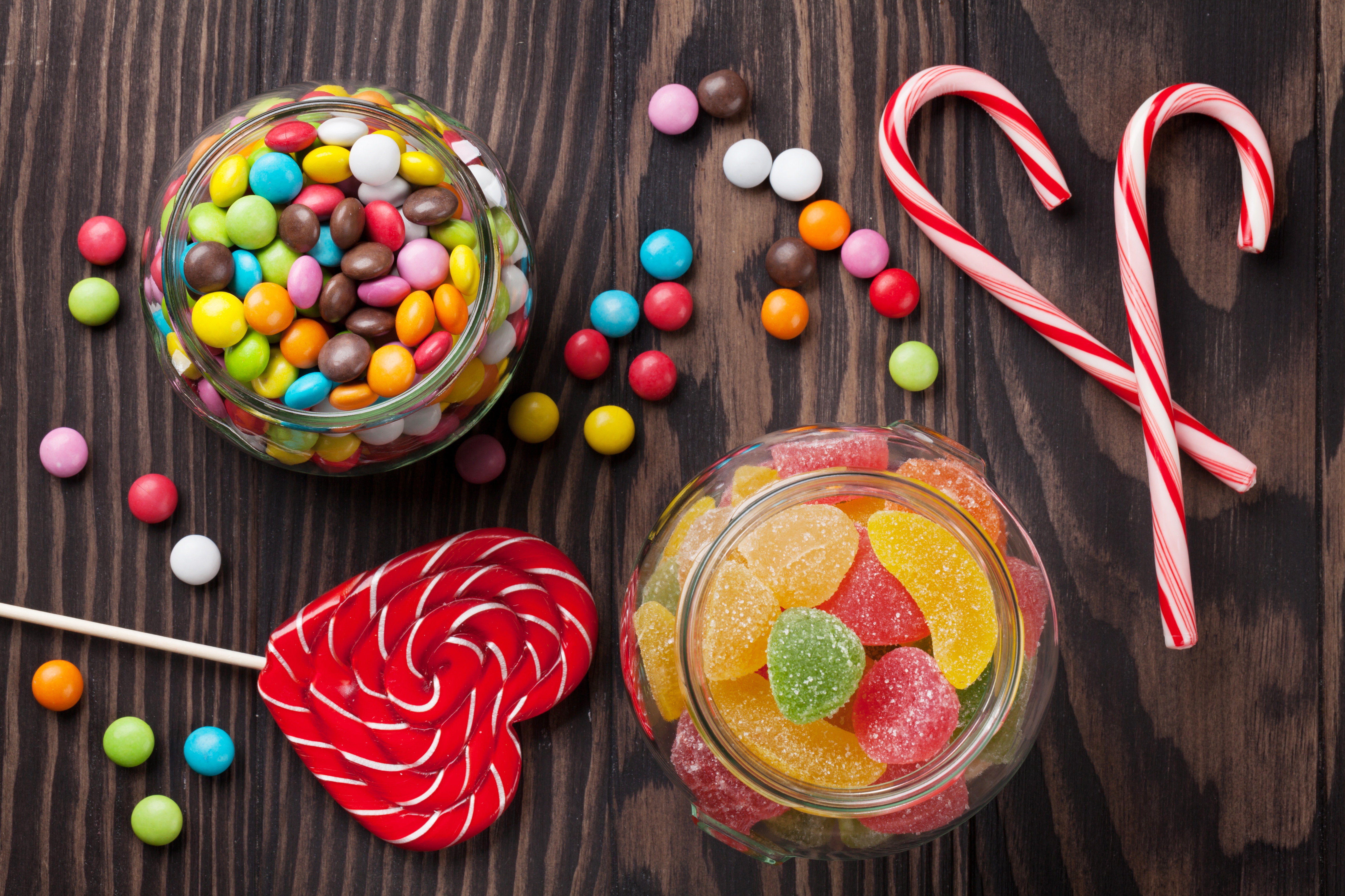 Download mobile wallpaper Food, Still Life, Sweets, Lollipop, Candy, Candy Cane for free.