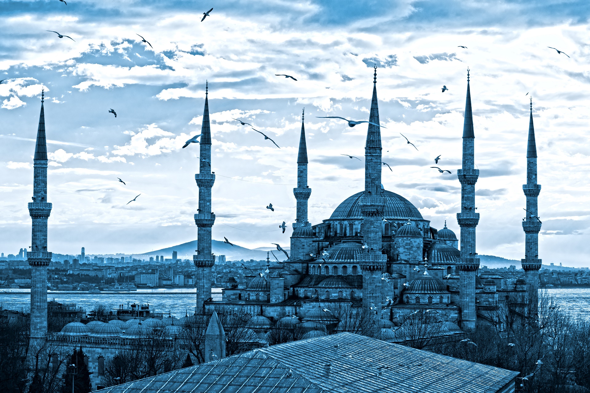 Скачать обои Мечеть Султана Ахмеда на телефон бесплатно