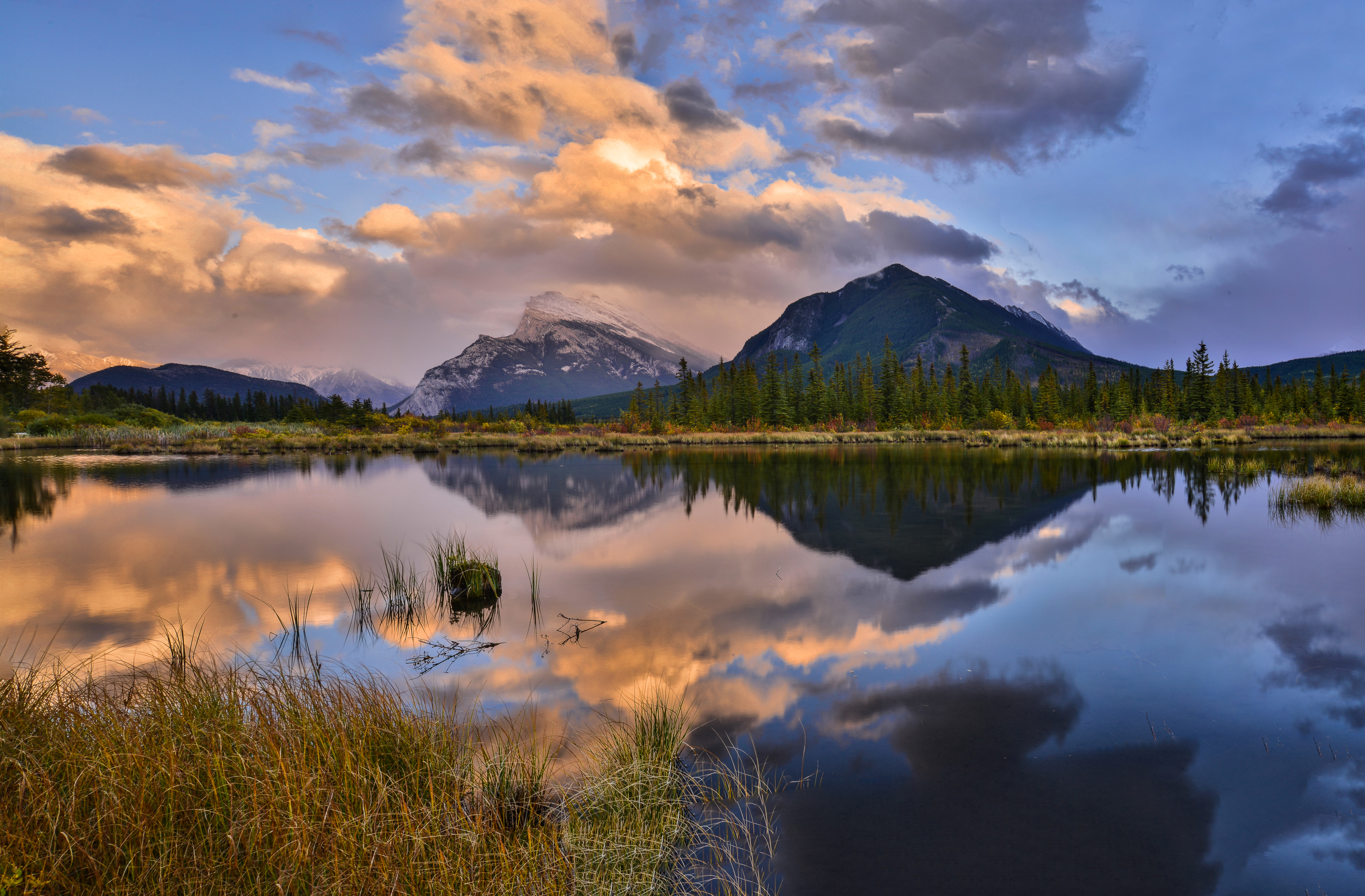 Laden Sie das Landschaft, Natur, Seen, See, Gebirge, Wolke, Erde/natur, Spiegelung-Bild kostenlos auf Ihren PC-Desktop herunter