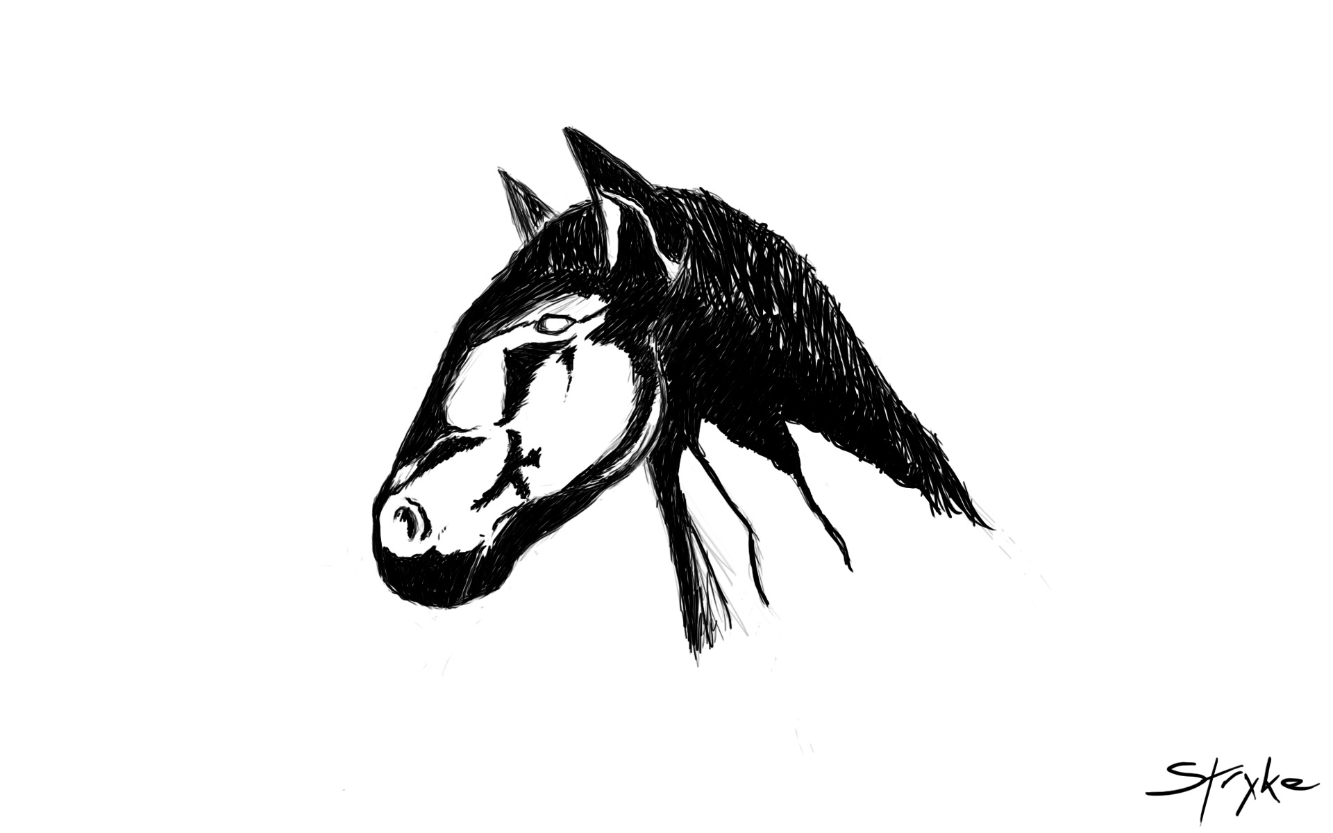 Free download wallpaper Animal, Artistic, Horse on your PC desktop
