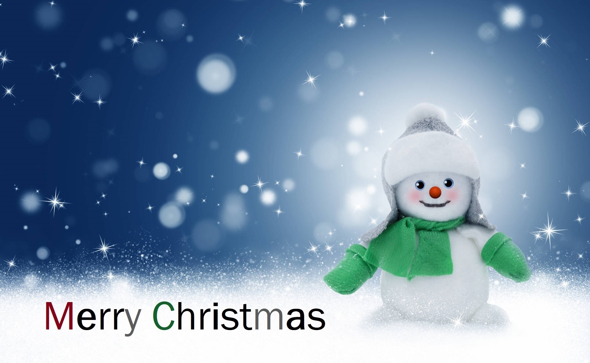 Скачать картинку Рождество, Снеговик, Праздничные, С Рождеством в телефон бесплатно.