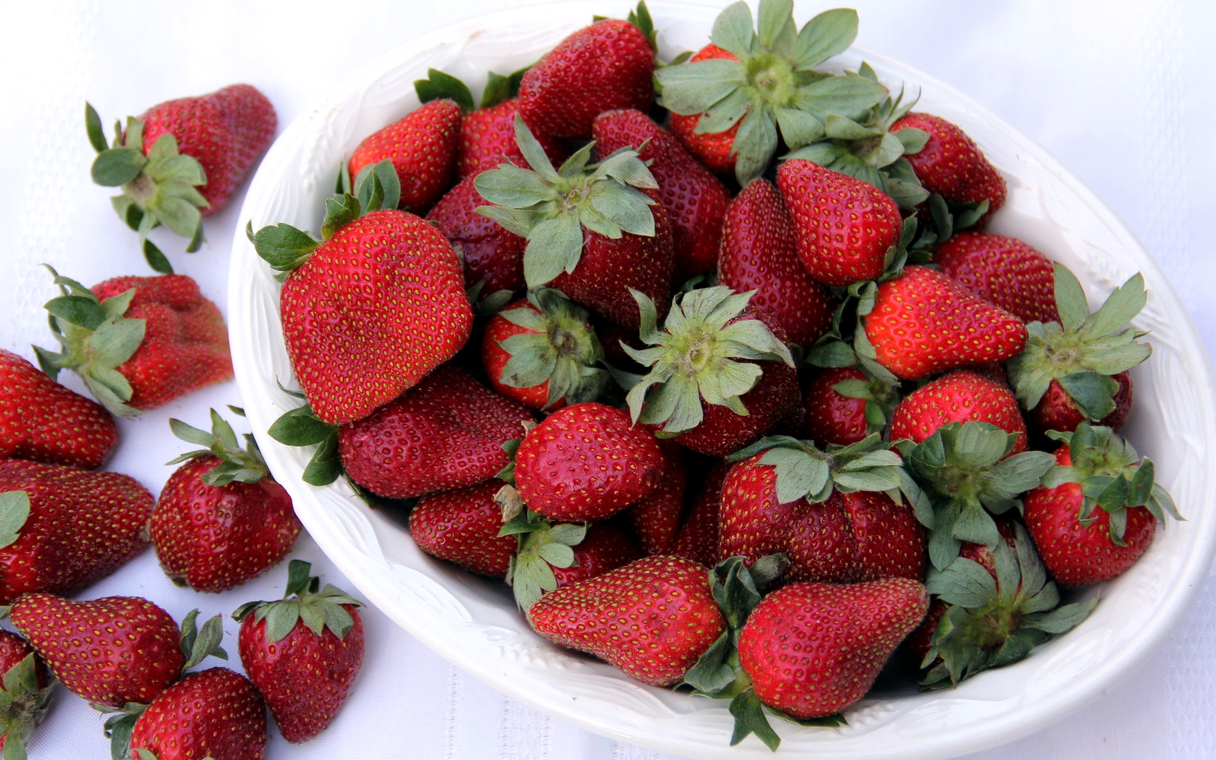 strawberry, food, berries, plate, sweetness