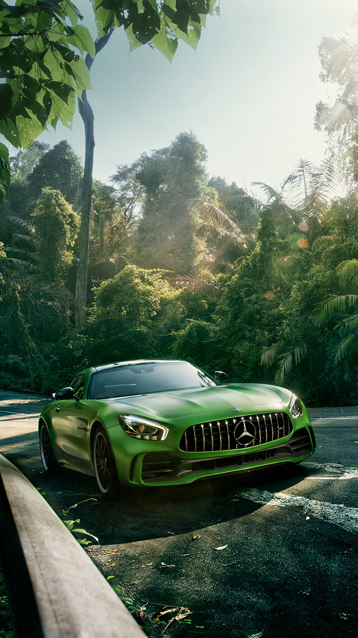Download mobile wallpaper Mercedes Benz, Supercar, Mercedes Benz Amg, Vehicles, Green Car, Mercedes Benz Amg Gt for free.