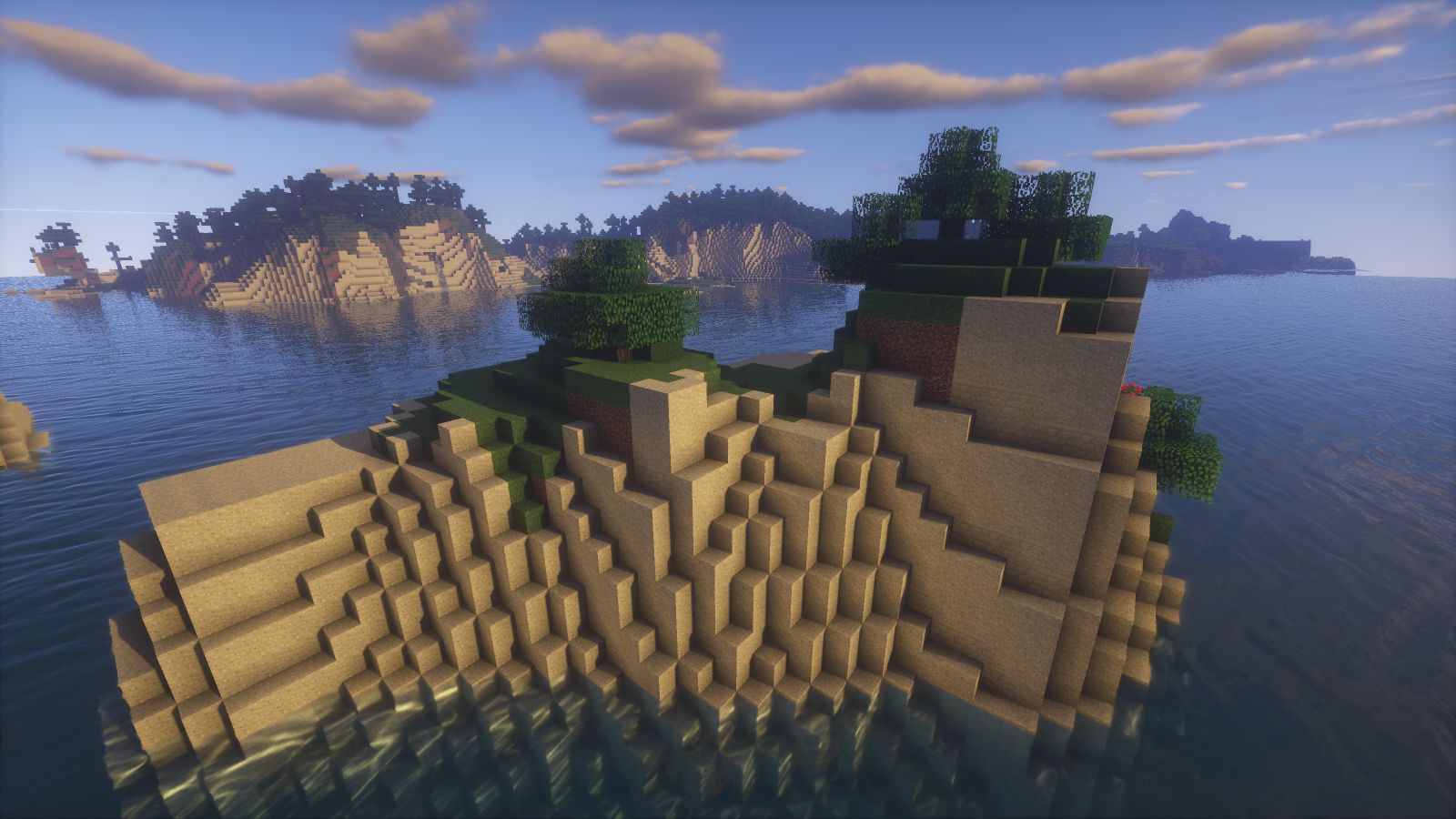 Free download wallpaper Minecraft, Island, Video Game on your PC desktop